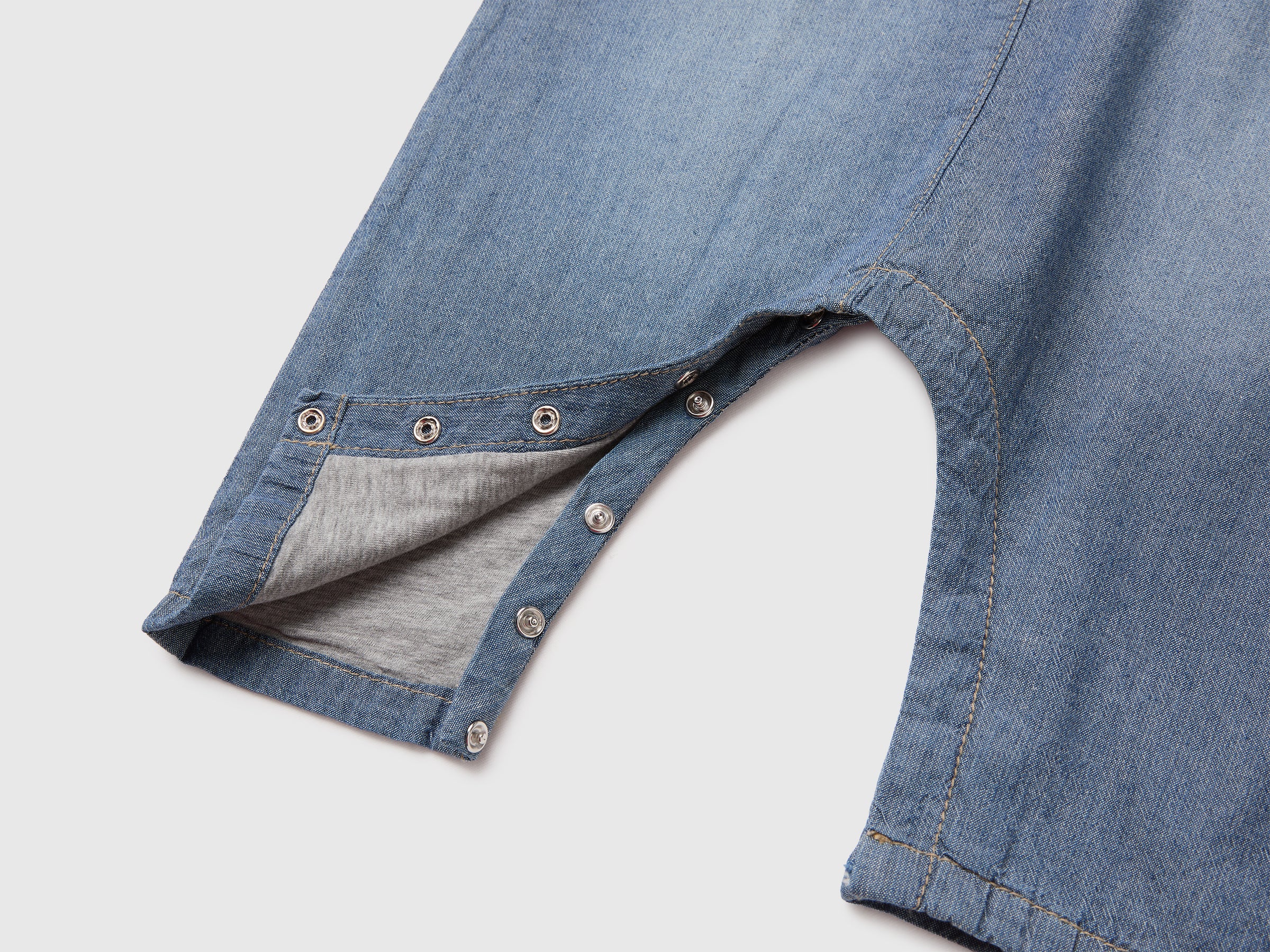 United Colors of Benetton Salopette neonato chambray cotone