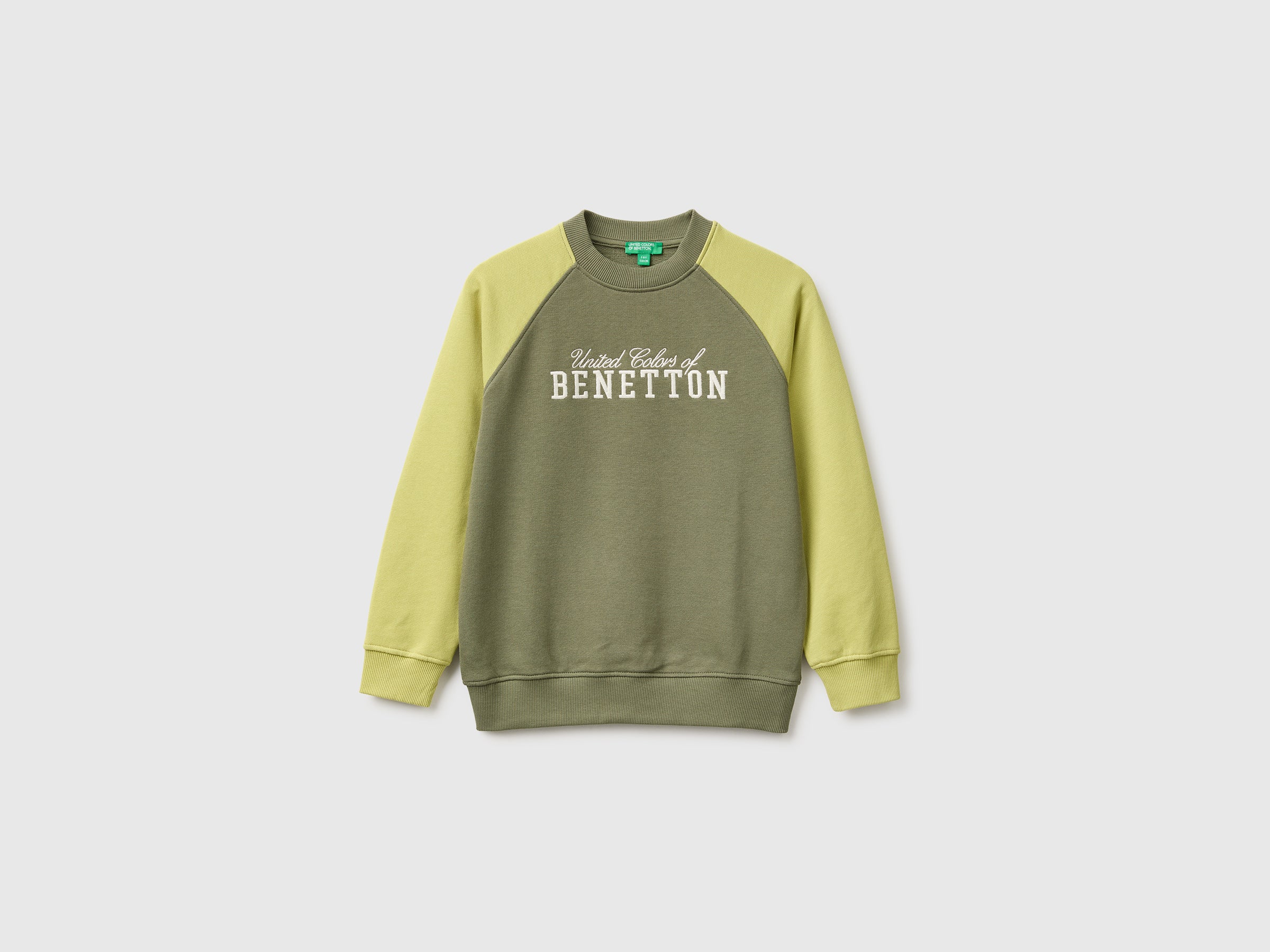 United Colors of Benetton felpa girocollo 100% cotone con logo
