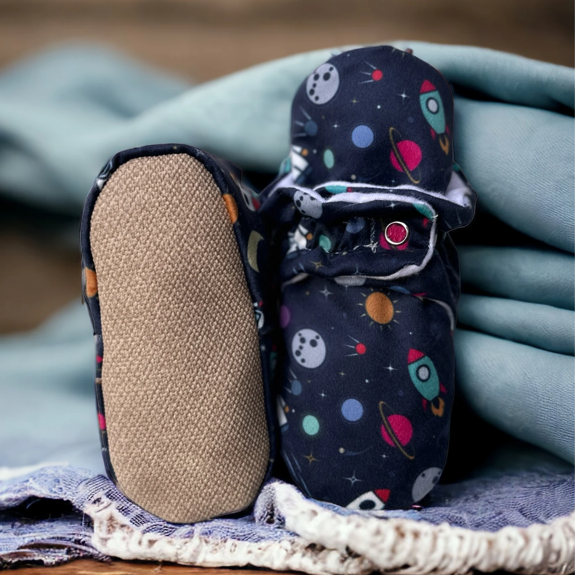 Kocarcia Kokopatik Scarpine Baby Astronauta Cotone 0-18 Mesi