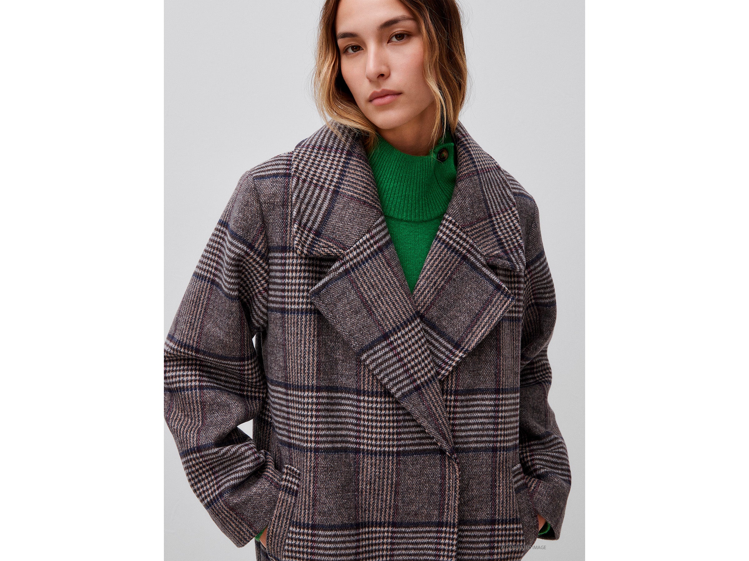 United Colors of Benetton Jackets Coat cappotto quadri M