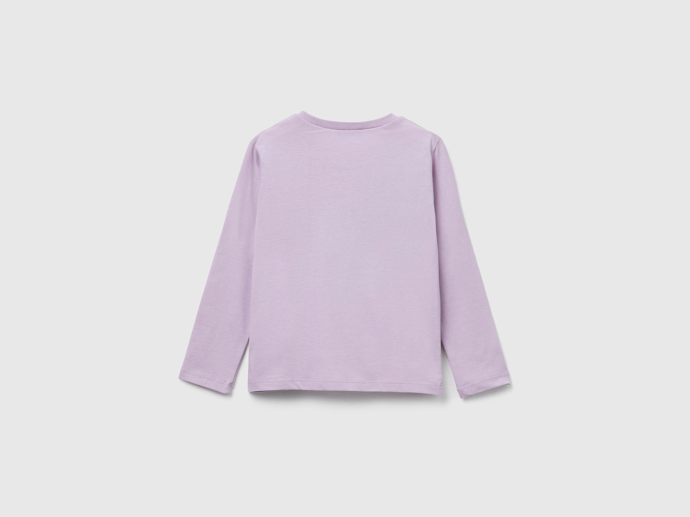 United Colors of Benetton T-Shirt Stampa cotone bimbo maniche lunghe