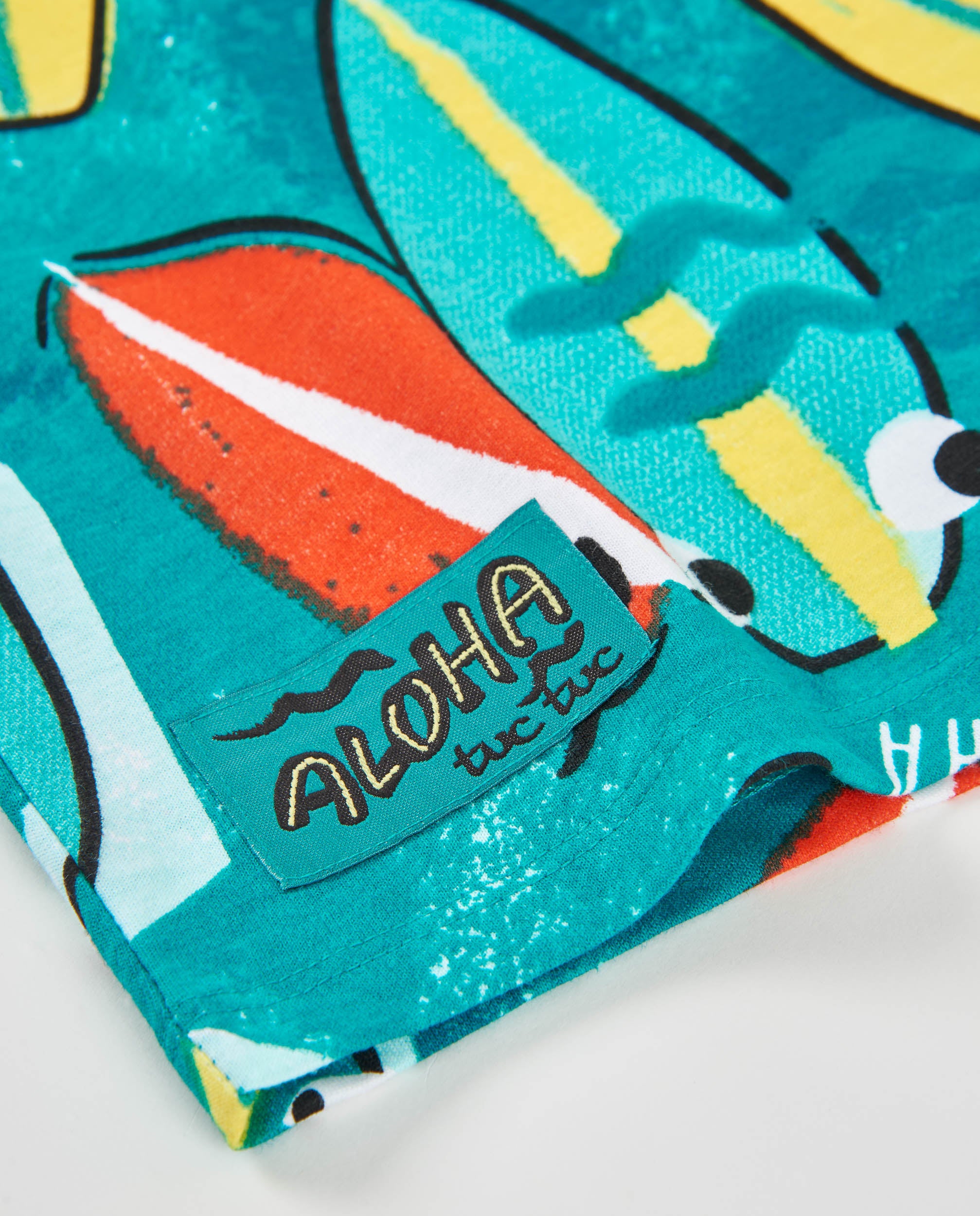 TucTuc Magliette T-shirt bambino cotone surf turchese