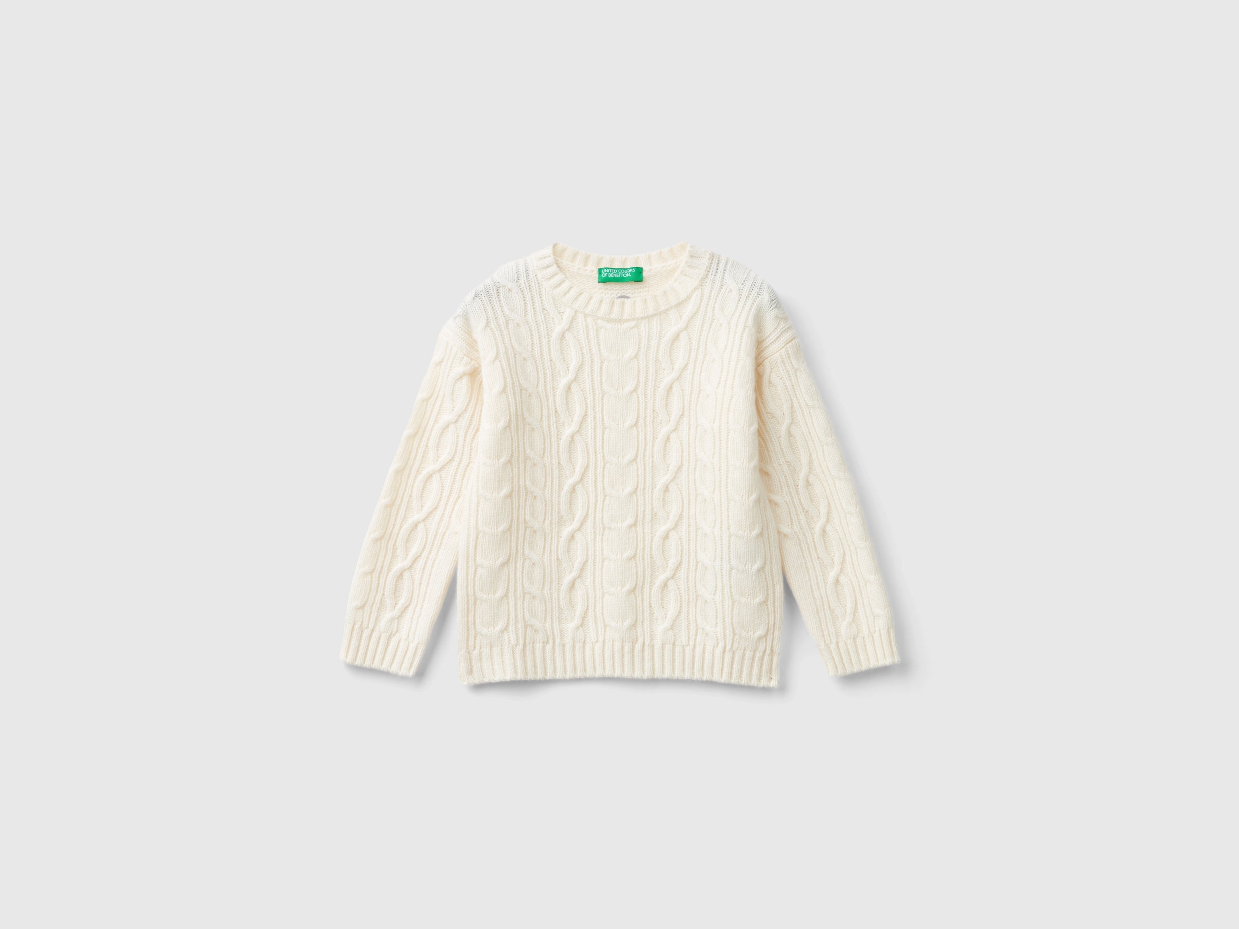 United Colors of Benetton Cable knit sweater maglione bimbo 104