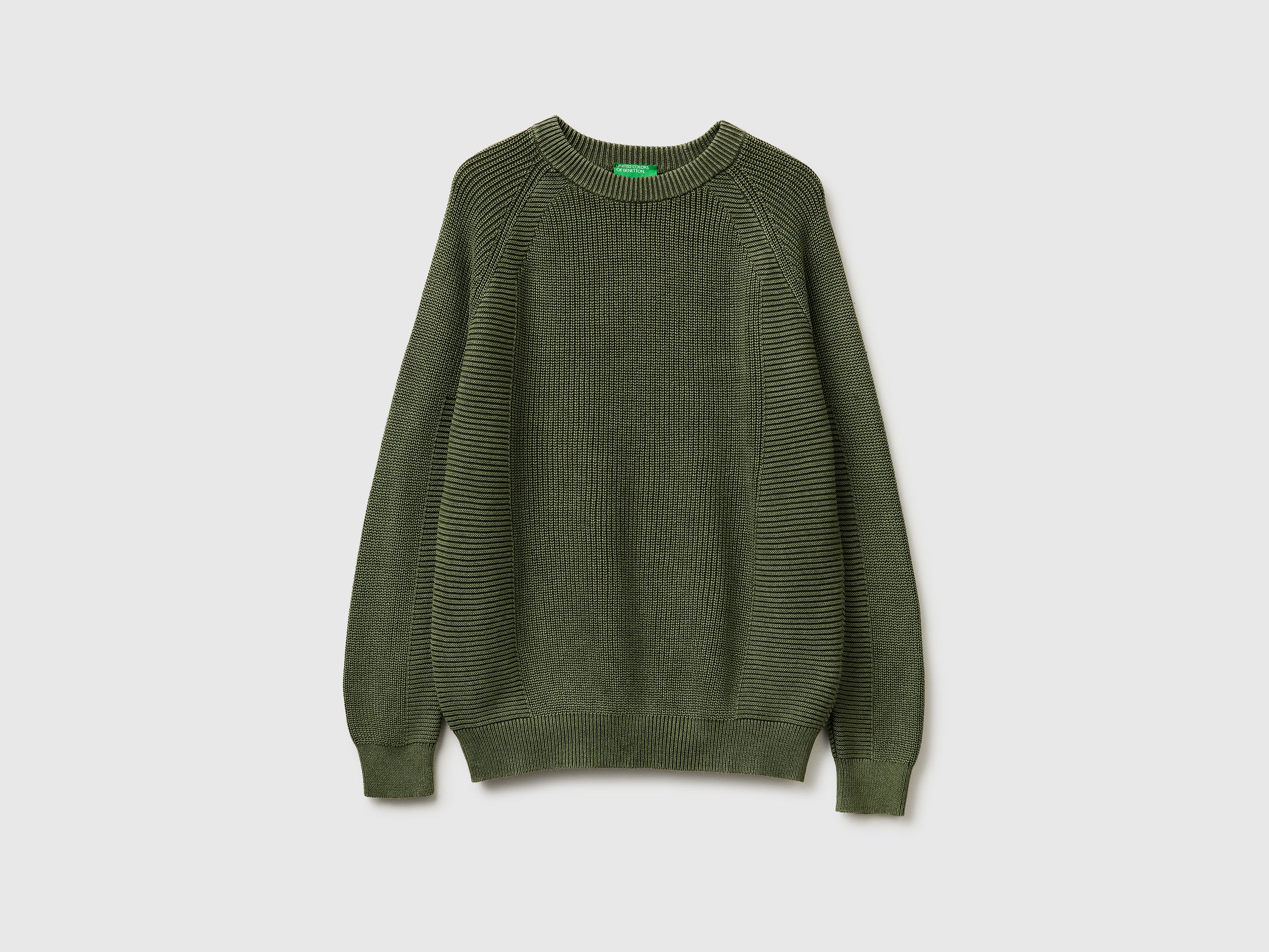 United Colors of Benetton Maglione stone washed cotone taglia M