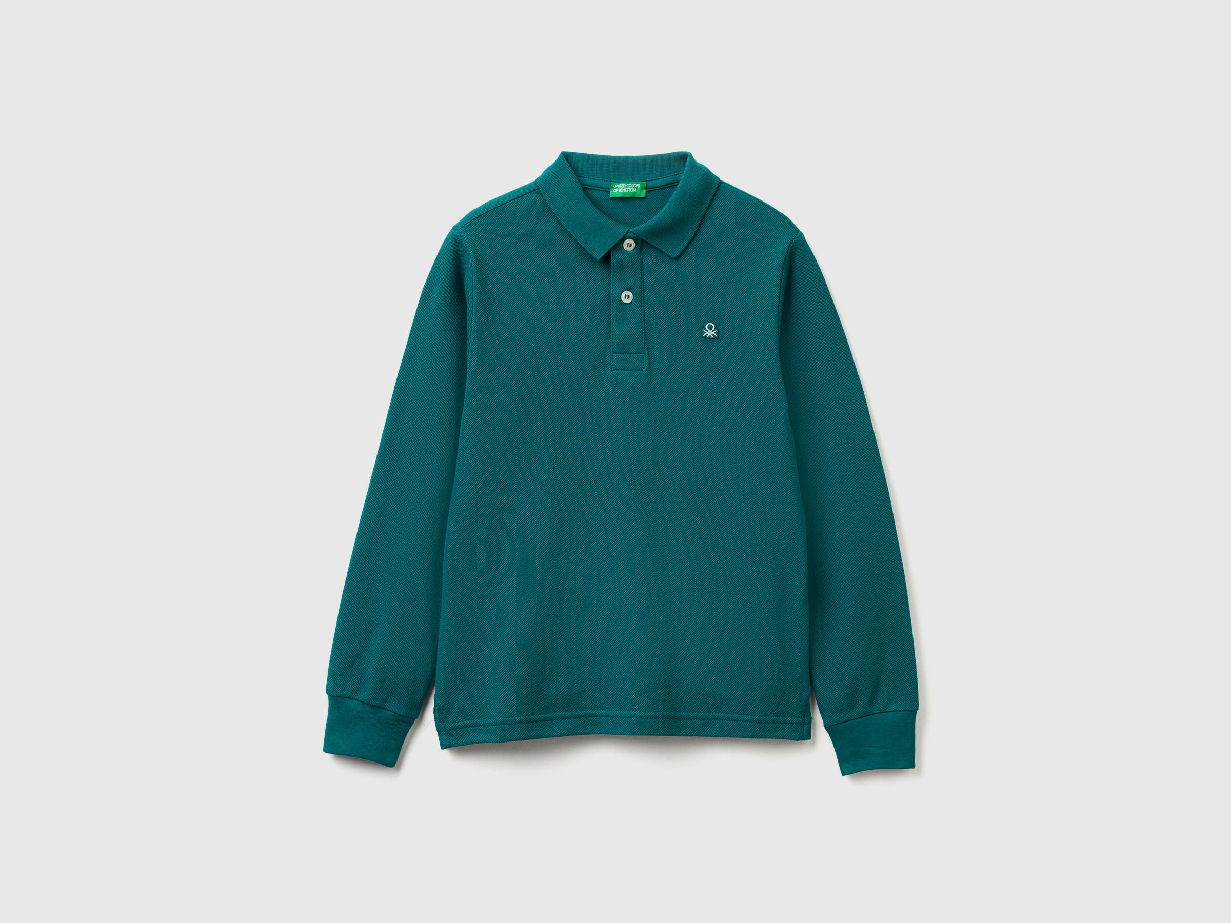 United Colors of Benetton Polos Polo Manica Lunga Cotone Organico