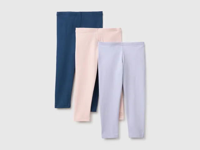 United Colors of Benetton Leggings Cotone Elasticizzato 82 3 Pezzi