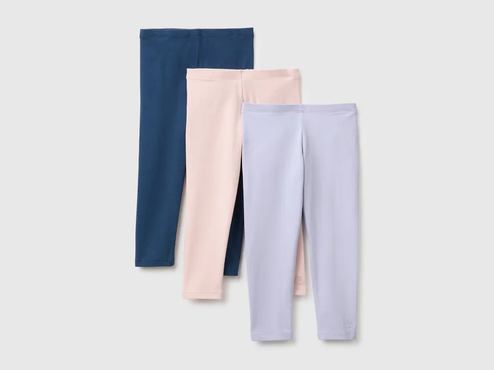 United Colors of Benetton Leggings Cotone Elasticizzato 82 3 Pezzi
