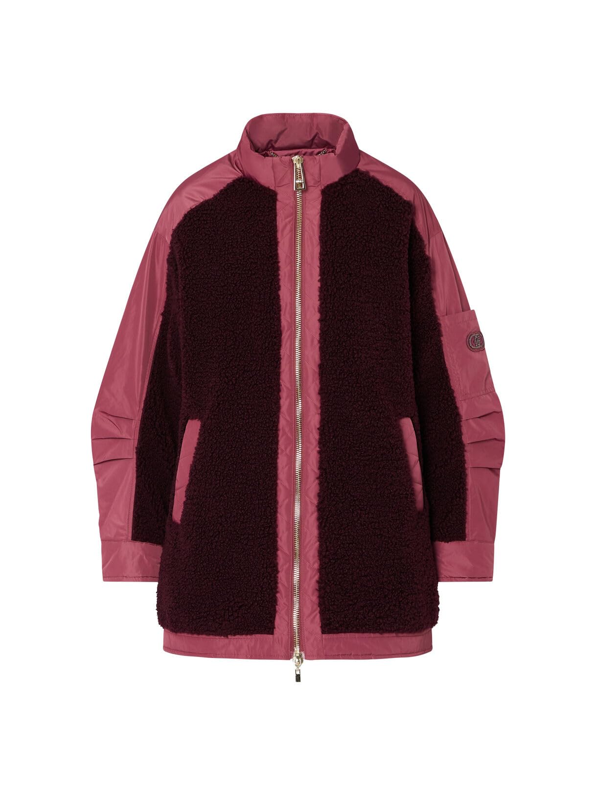 Liu Jo Bomber Oversize Teddy Donna L Viola Nylon Zip