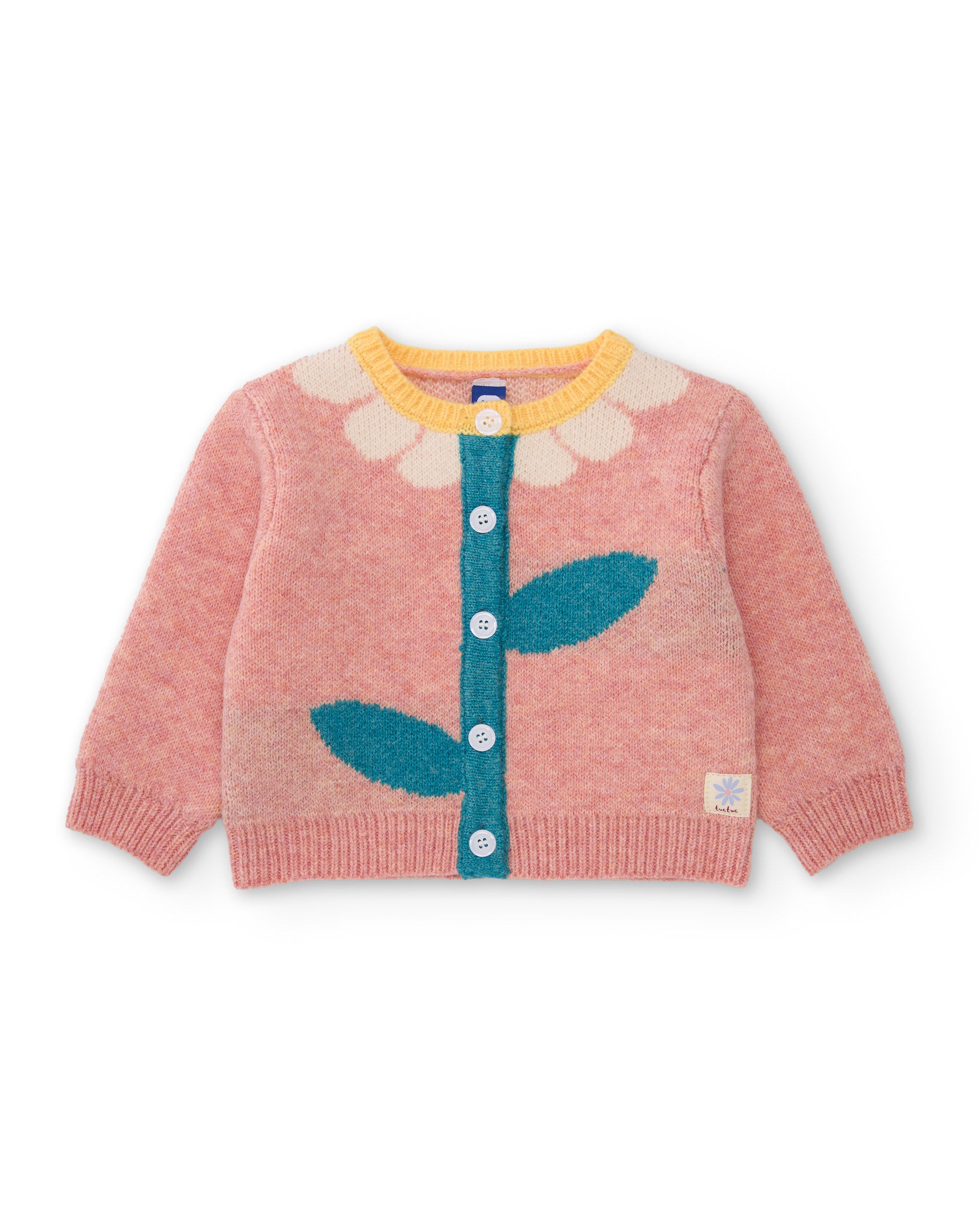 TucTuc Maglioni cardigan bambina ricamo rosa chiaro