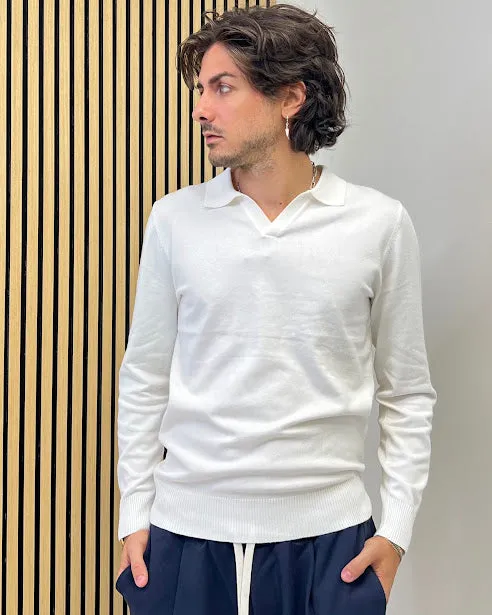 Sottosopra maglioncino scollo a V maglia nero misto viscosa
