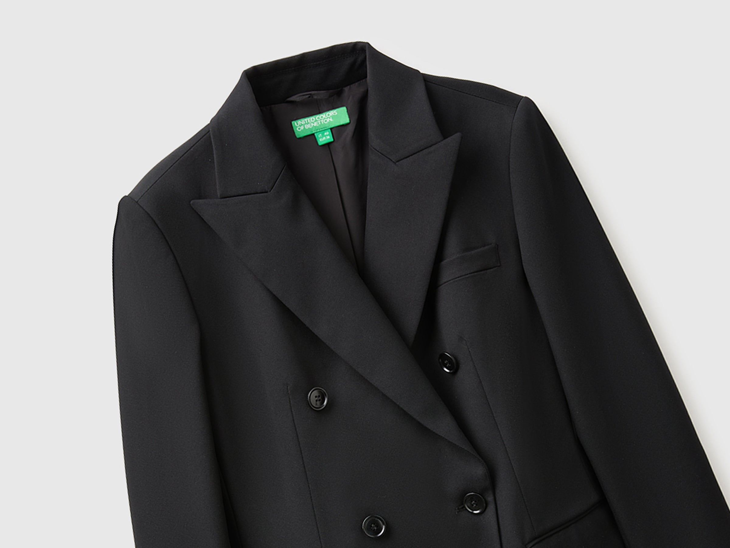 United Colors of Benetton Blazer Doppiopetto 42 Modal Lyocell