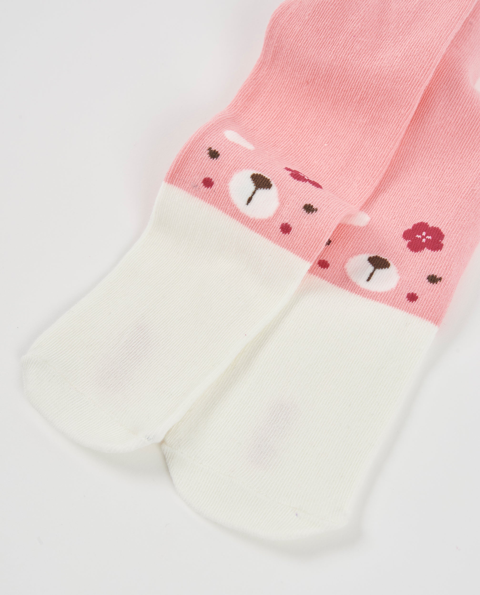 TucTuc Accessori Collant Neonata Rosa Maglia Faccine Animali Caldo