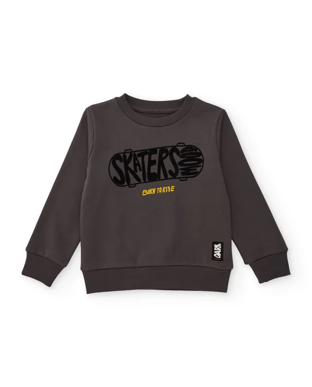 TucTuc Felpe Felpa bambino cotone skateboard grigio