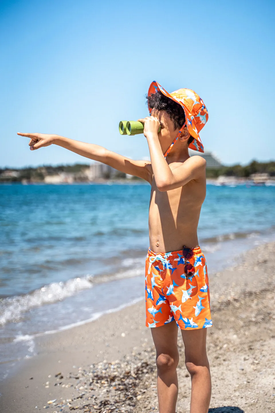 Kokarcia costume boxer bambino squalo 2-3 anni con coulisse