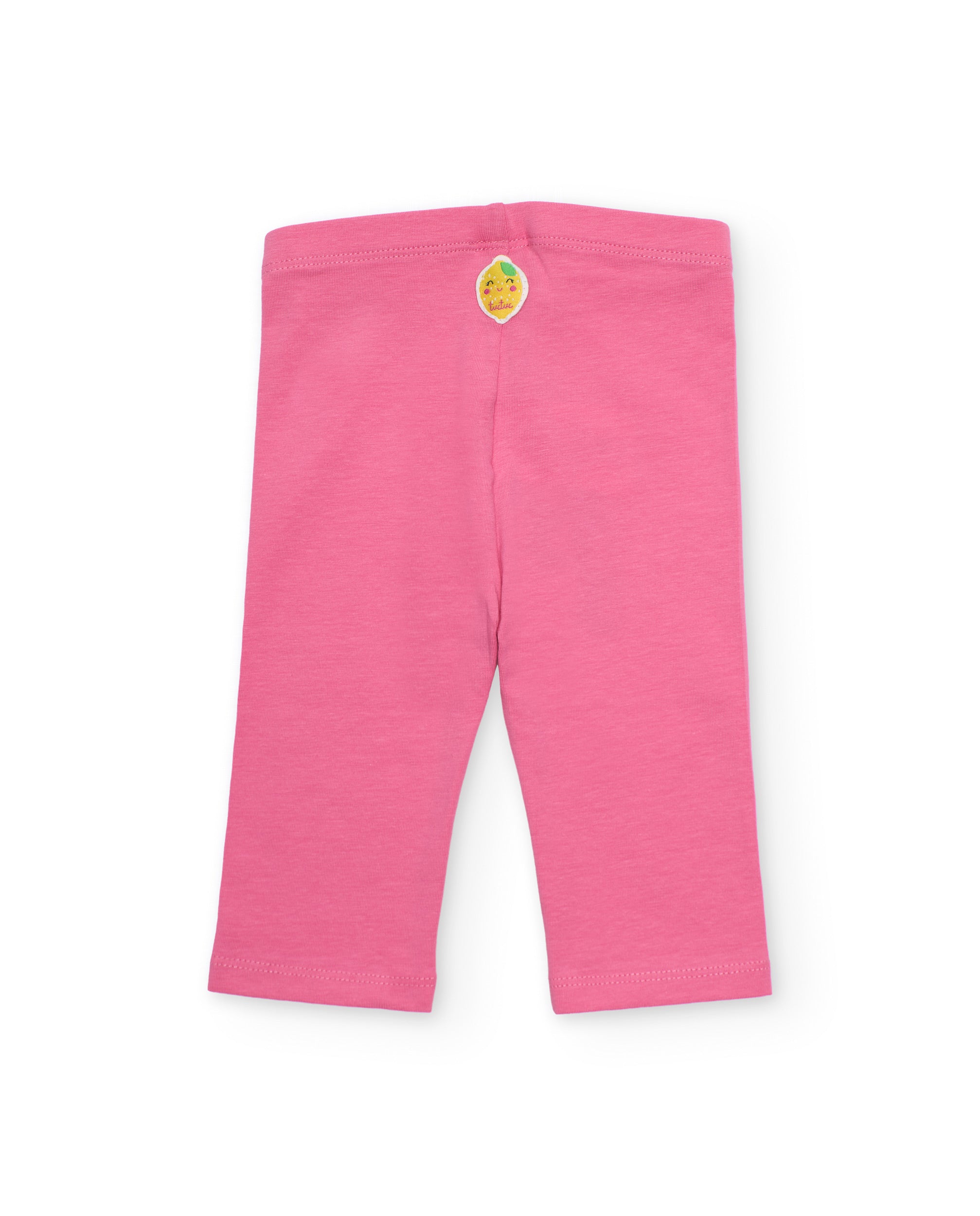 TucTuc Leggings bambina rosa maglia elastica