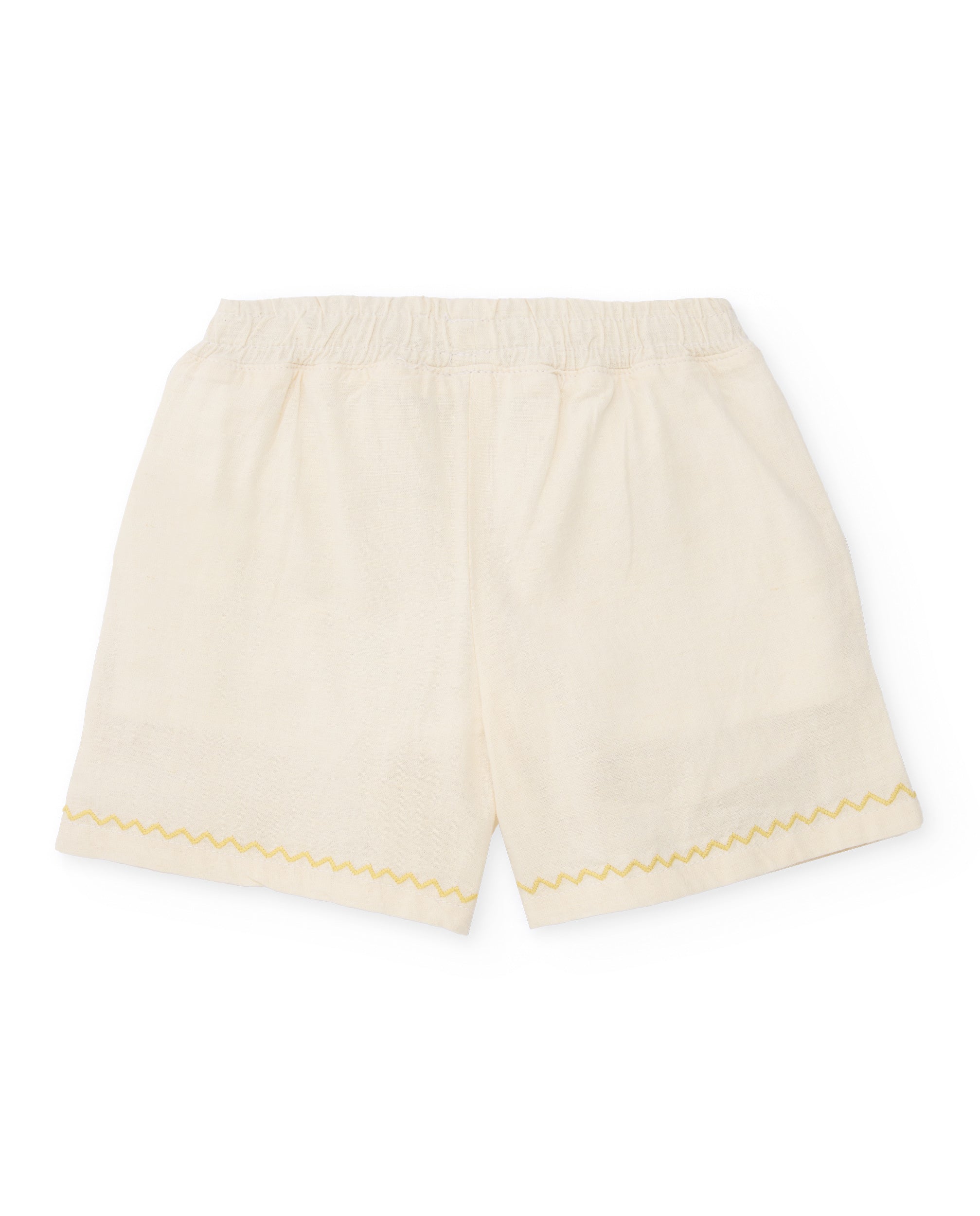 TucTuc Bermuda Shorts Bambina Bianco con Ricami