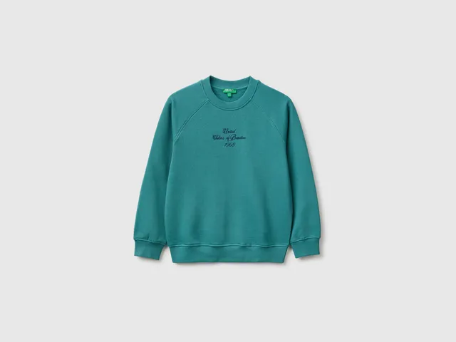 United Colors of Benetton Sweatshirts felpa cotone girocollo logo