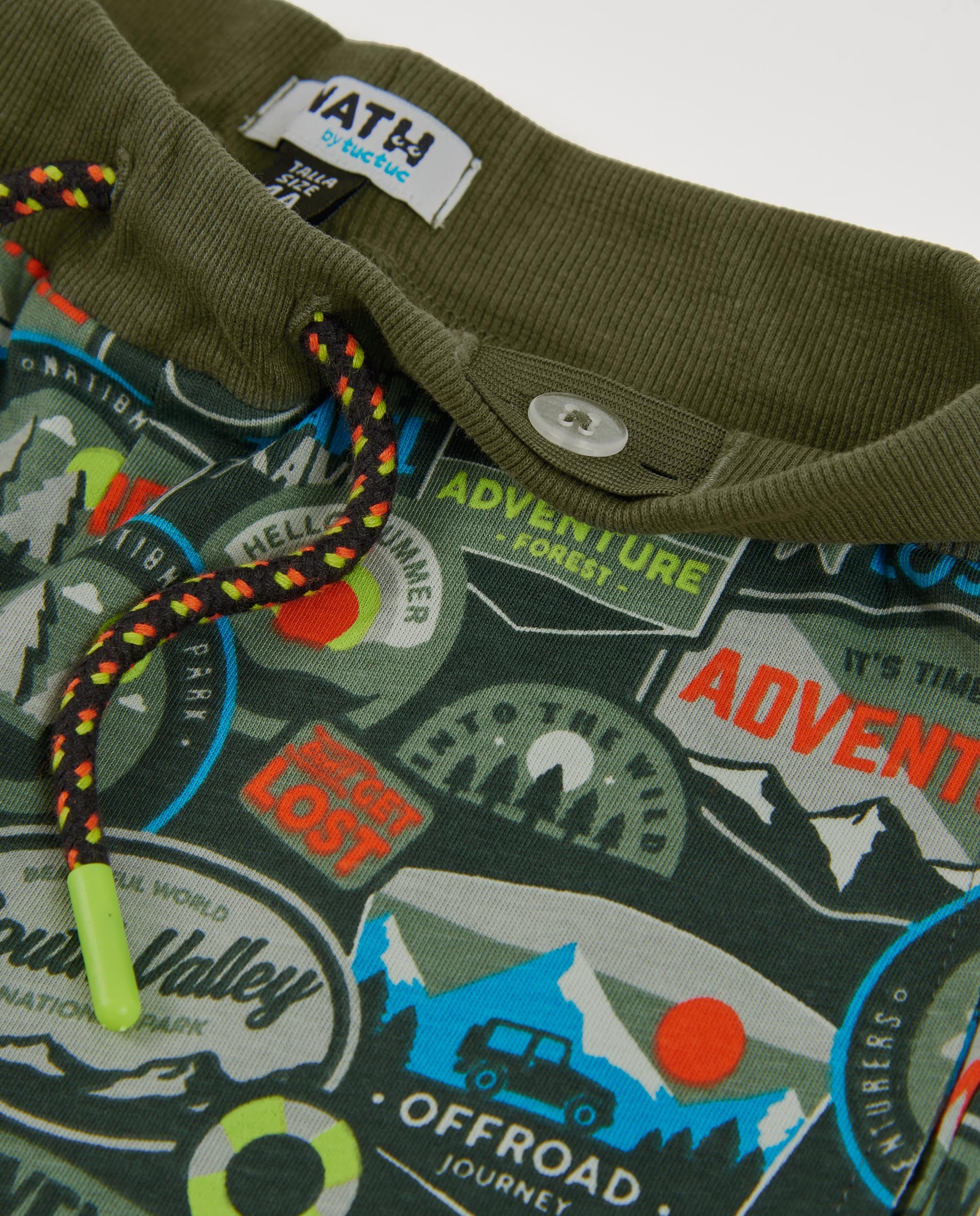 TucTuc Bermuda bermuda bambino verde tasca con patta