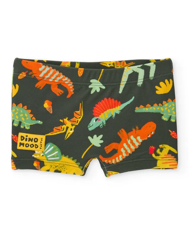 TucTuc Costumi Boxer Bimbo Verde Dinosauri Mare