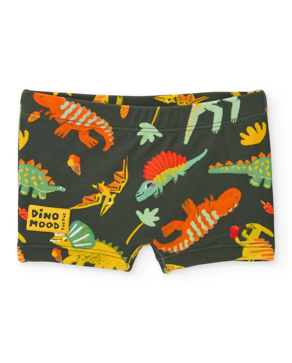 TucTuc Costumi Boxer Bimbo Verde Dinosauri Mare