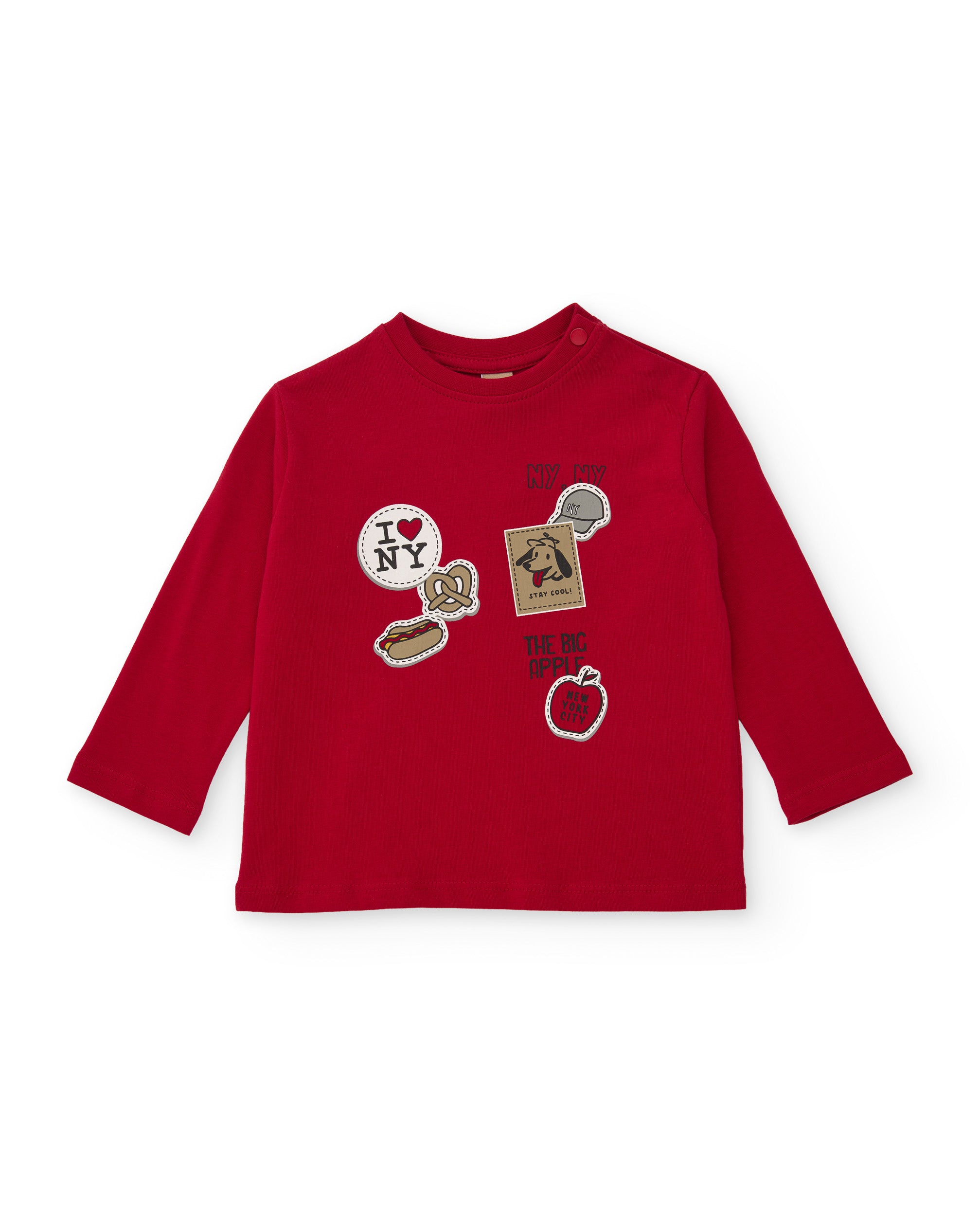 TucTuc Magliette Hot Dog Maglia Bambino Rossa Cotone