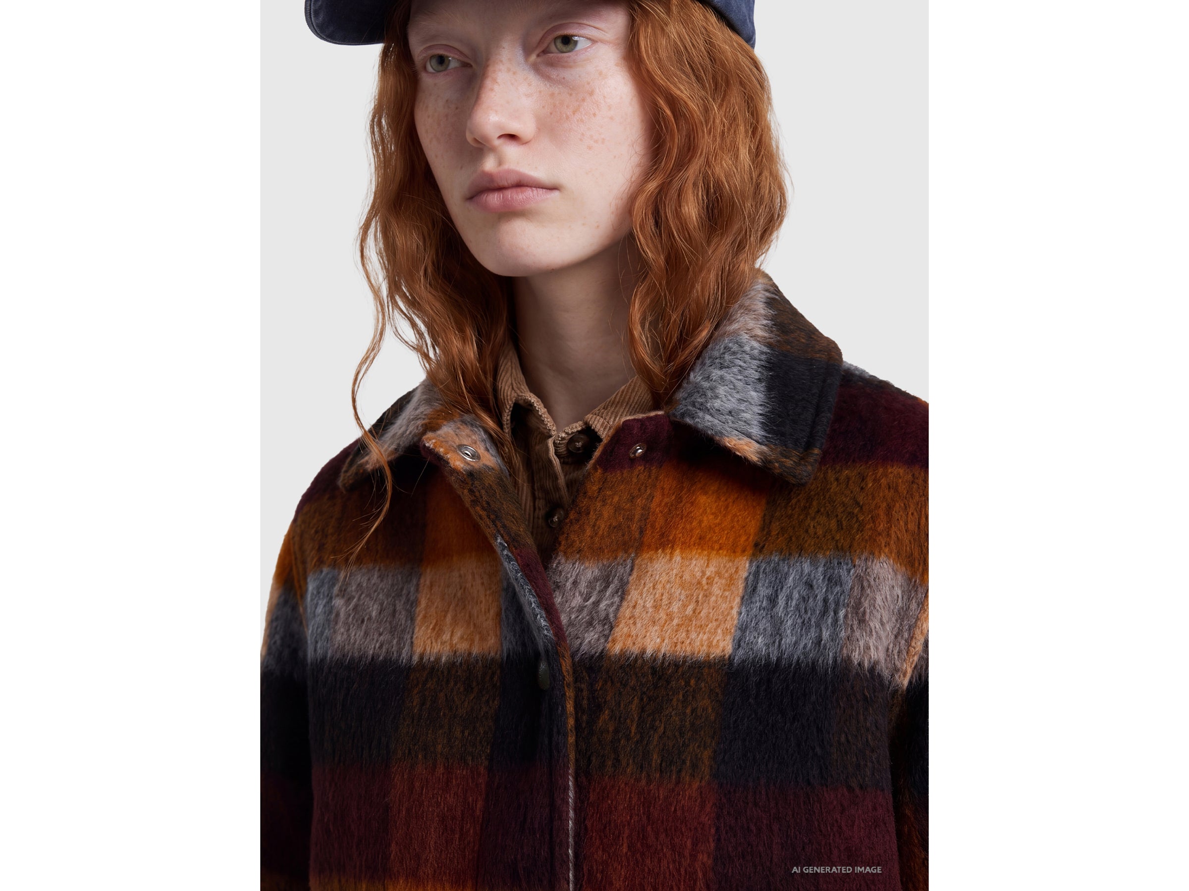 United Colors of Benetton Checked rider jacket giacca M quadri lana
