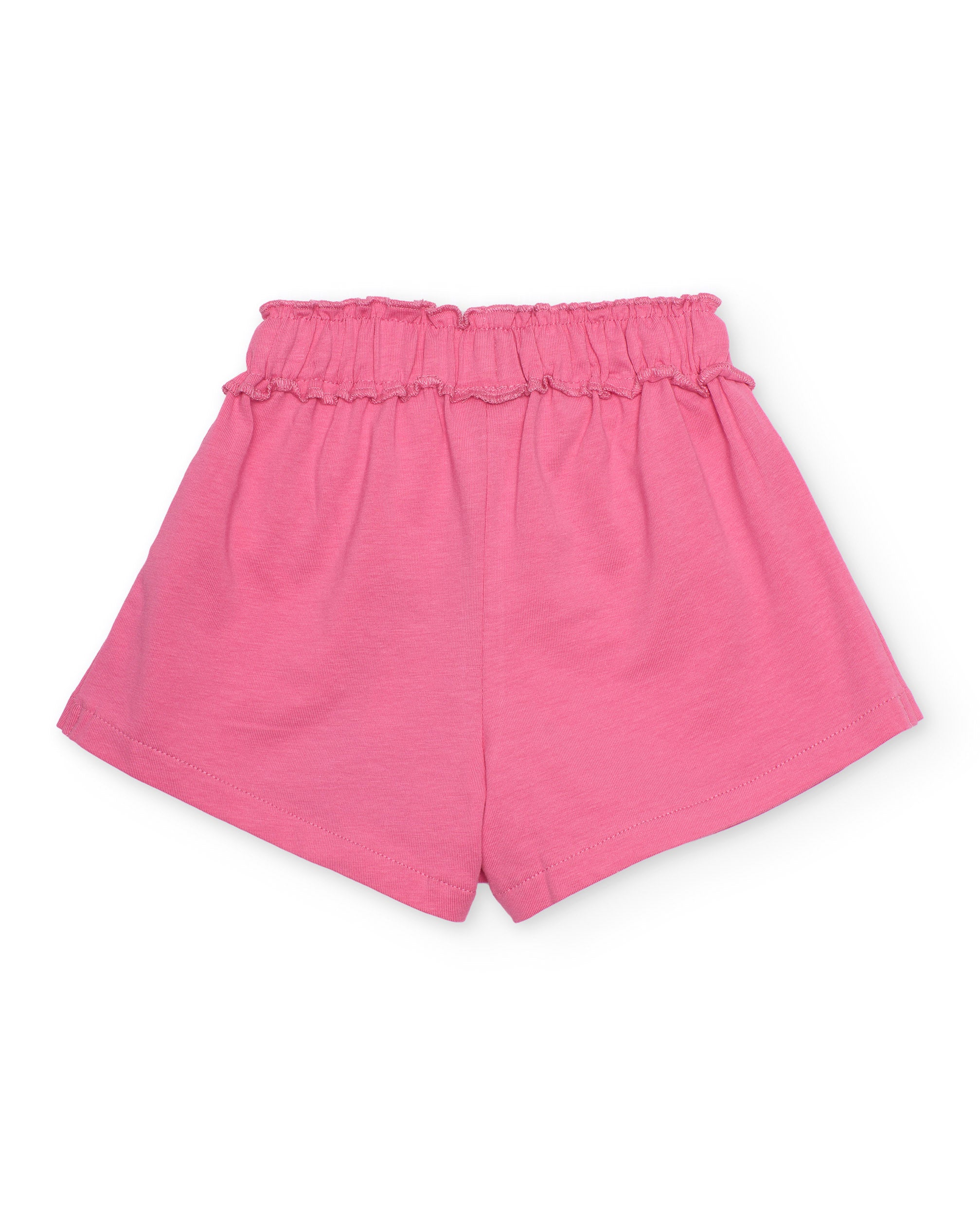 TucTuc Bermuda Short Bambina Rosa Volant in Jersey