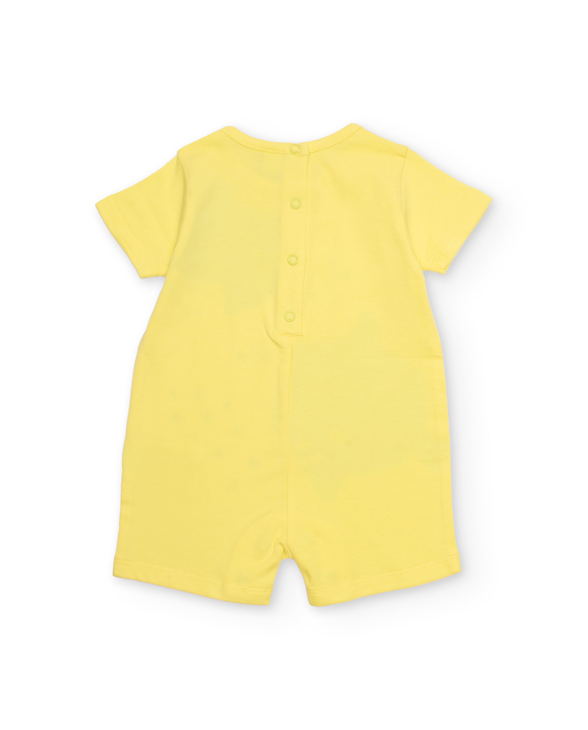 TucTuc Tutine pagliaccetto neonato giallo cotone stampa pesci