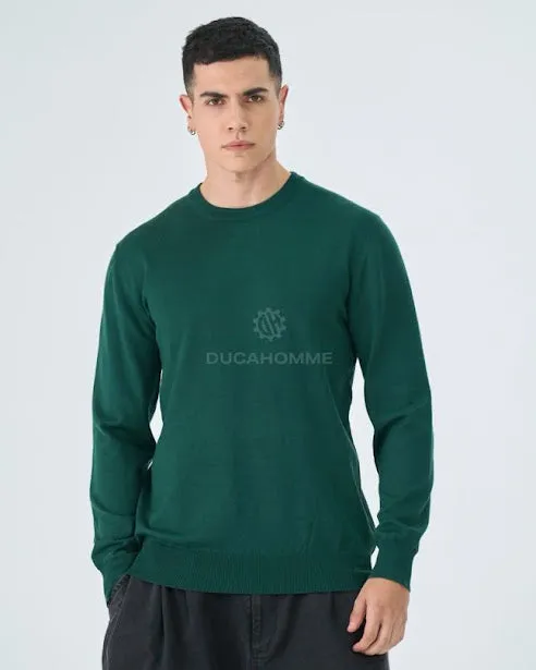 Sottosopra ANW86203 maglioncino uomo girocollo viscosa nero