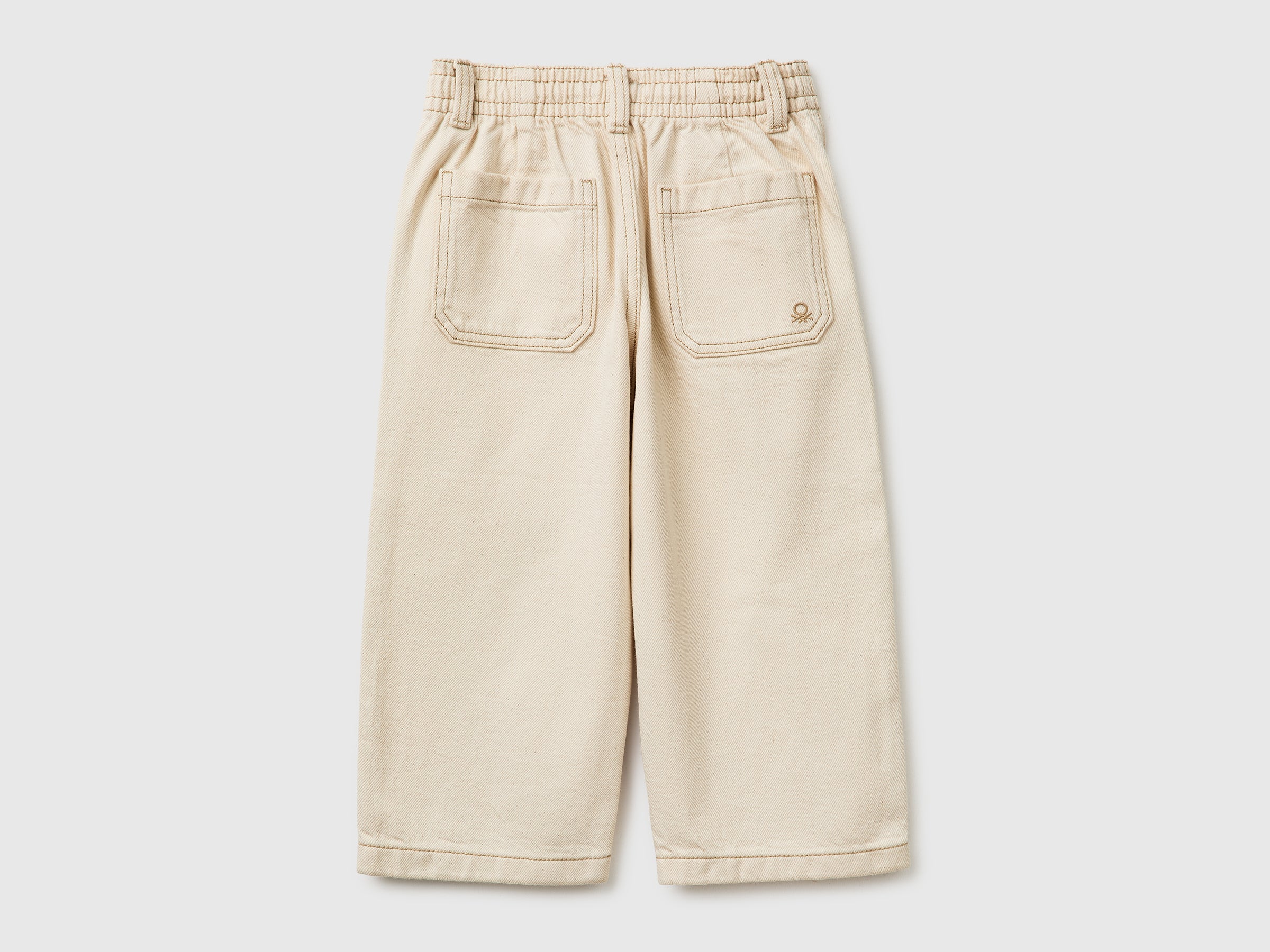 Benetton Trousers pantaloni loose fit cotone bimbo 104
