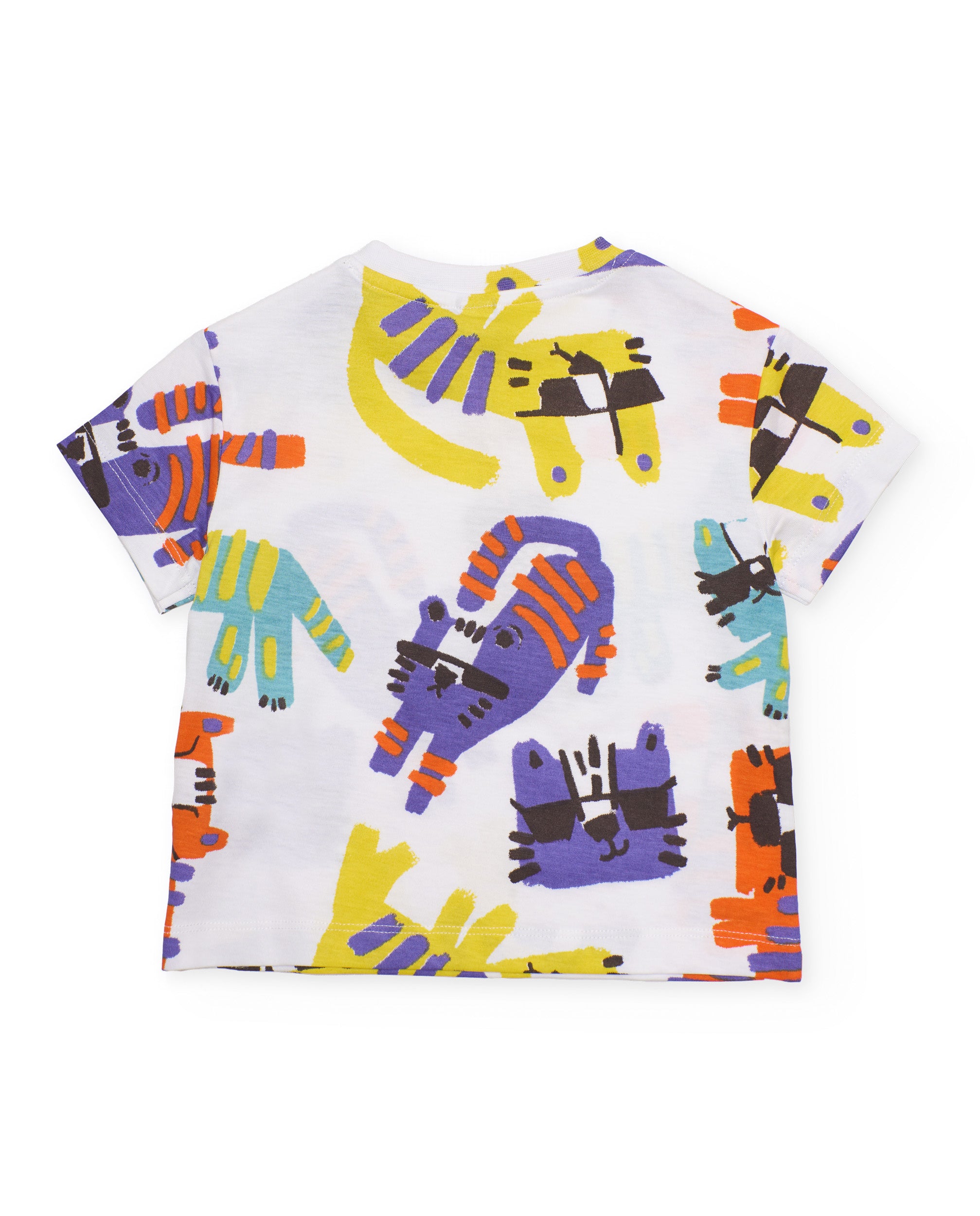 TucTuc Magliette t-shirt bambino bianco animali maniche corte