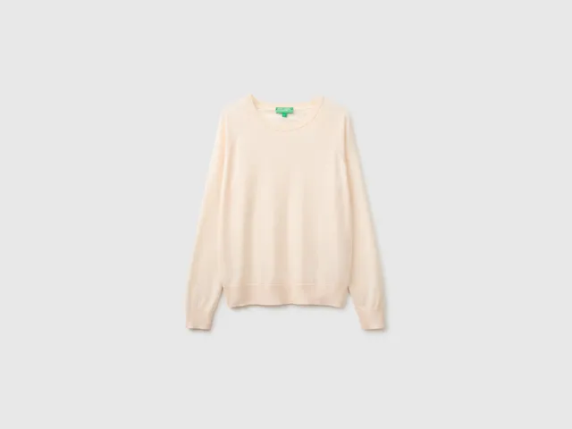 United Colors of Benetton Maglione Girocollo Seta Lyocell taglia M