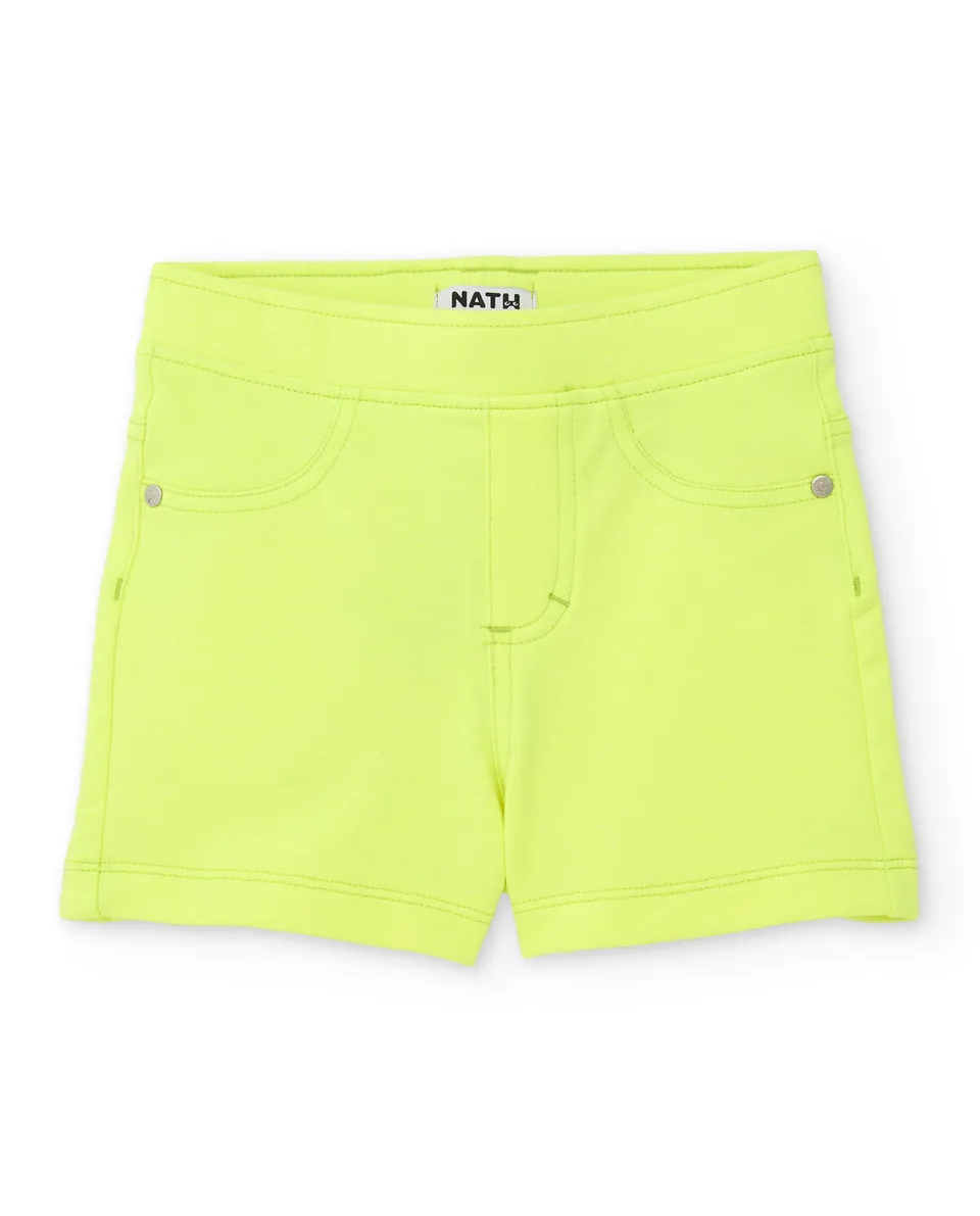 TucTuc Bermuda shorts bambina giallo vita elastica