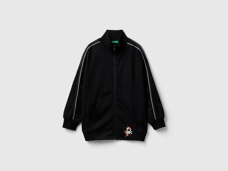 United Colors of Benetton High neck felpa collo alto graffiti
