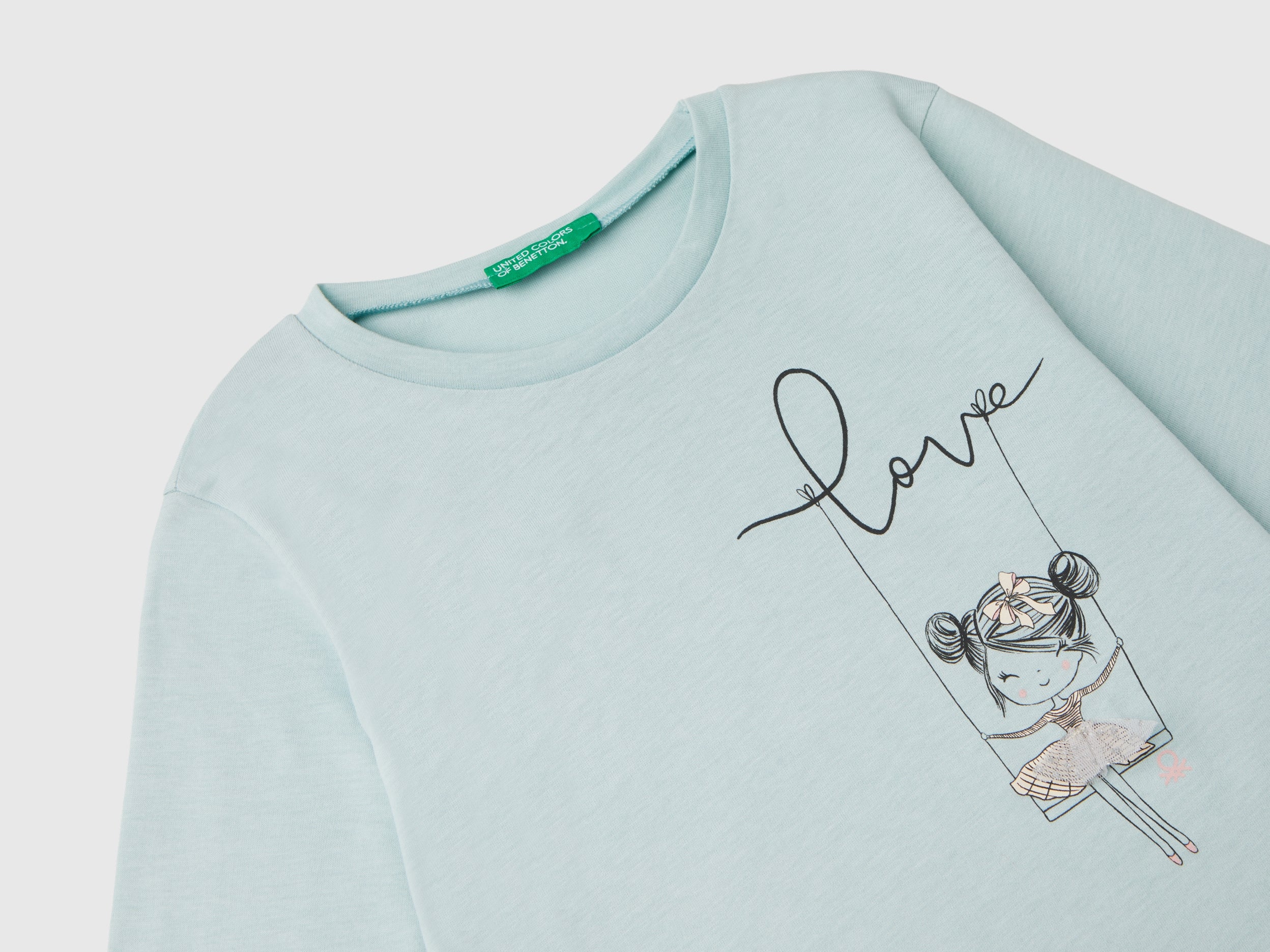 United Colors of Benetton T-Shirt Applique Maglietta 82 Cotone