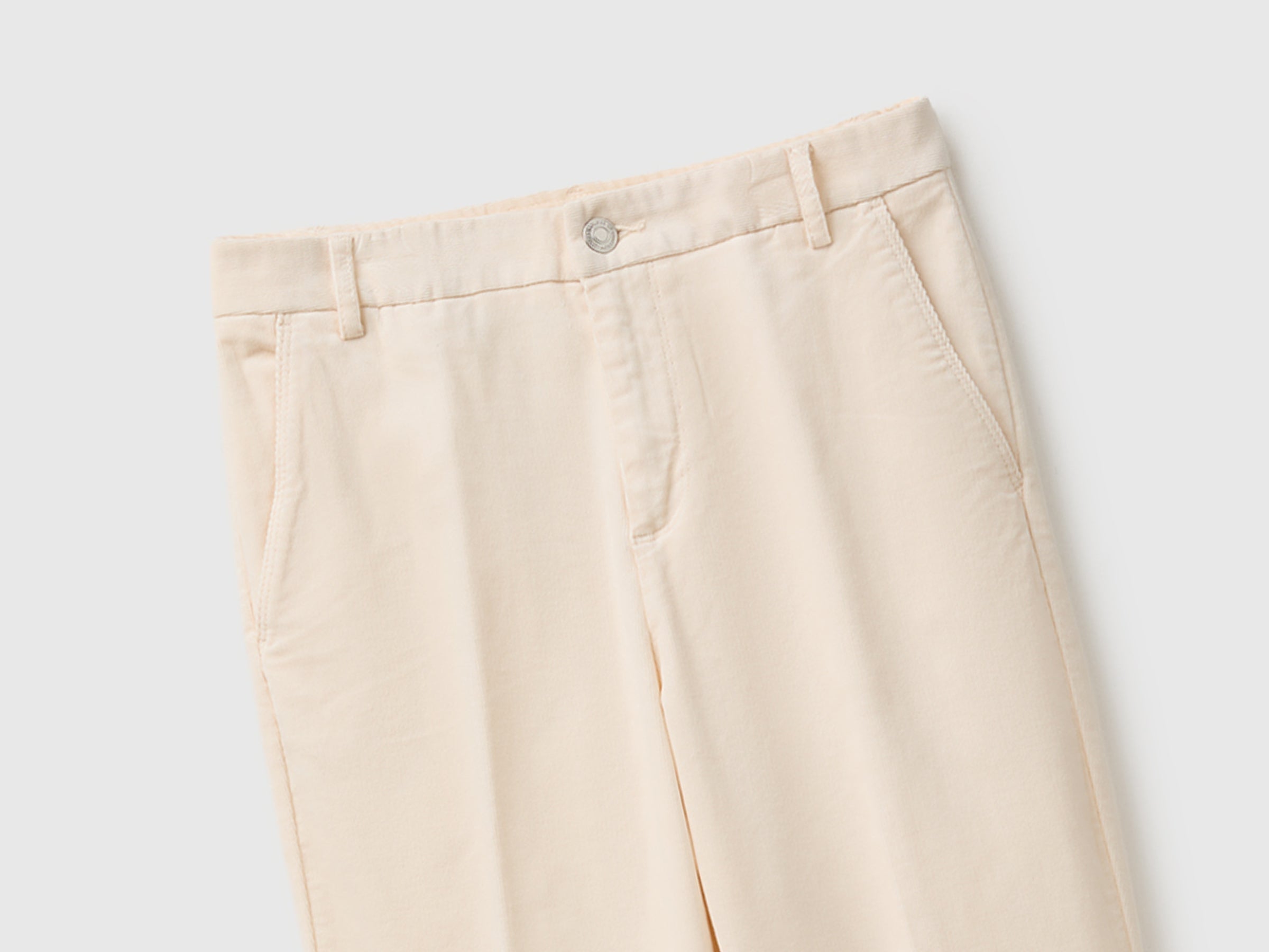 United Colors of Benetton Trousers chino velluto elasticizzato ufficio