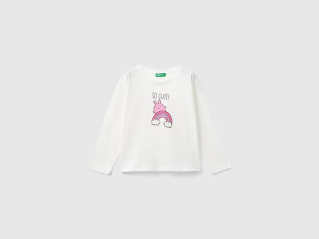 United Colors of Benetton Organic cotton t-shirt maglietta bimba cotone