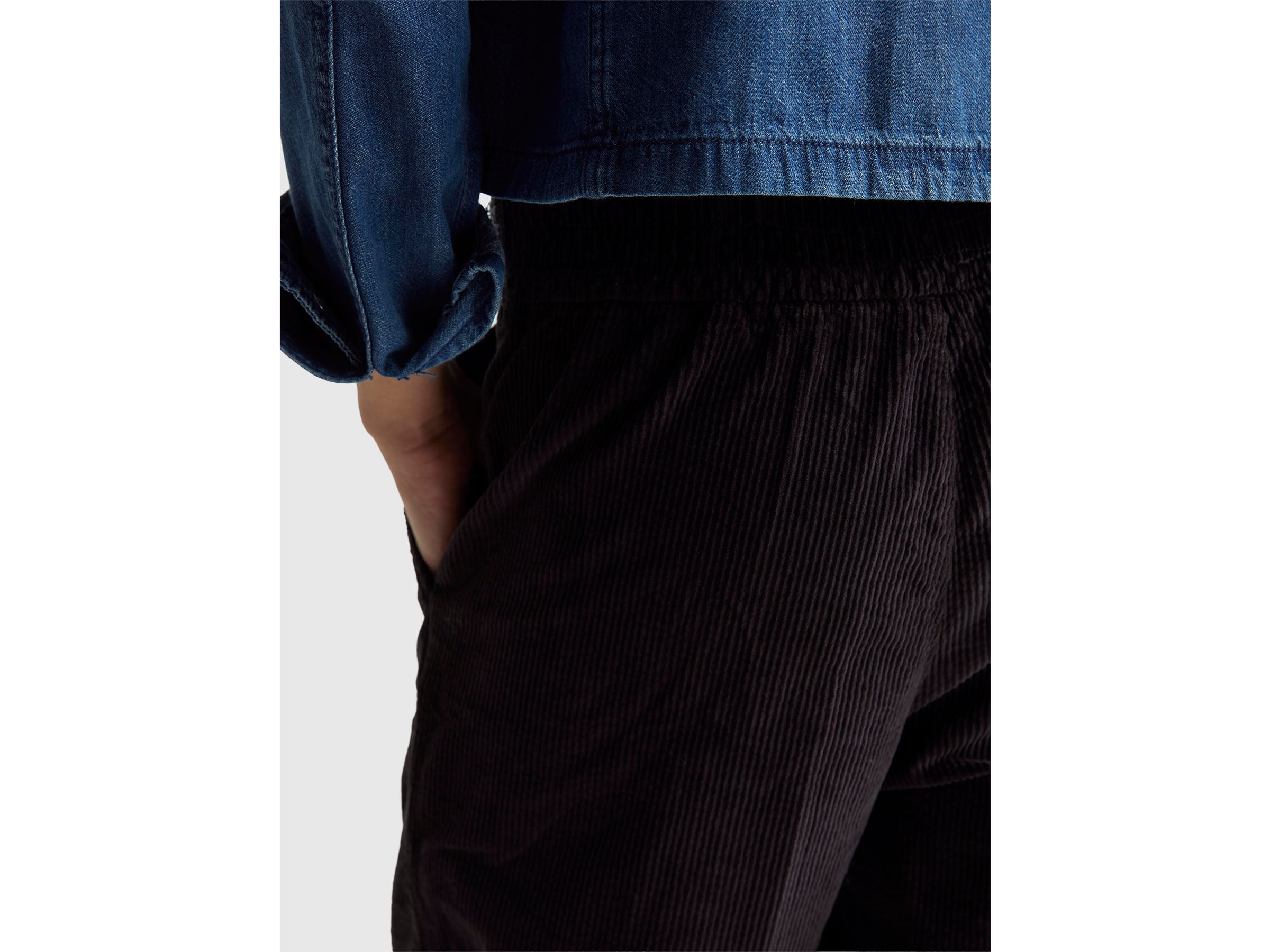 United Colors of Benetton pantaloni velluto gamba larga