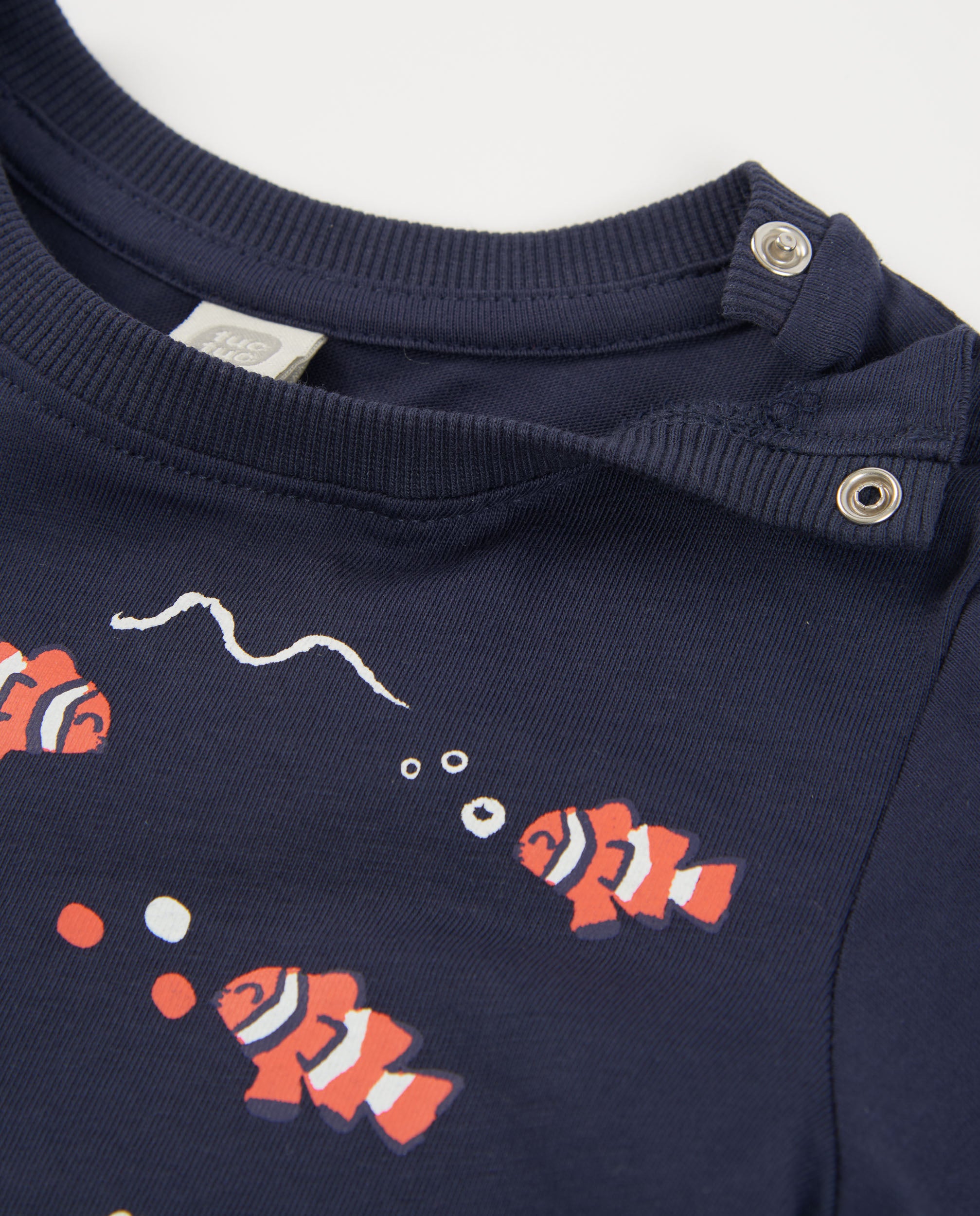 TucTuc Magliette T-shirt bambino pesci pagliaccio navy maglia
