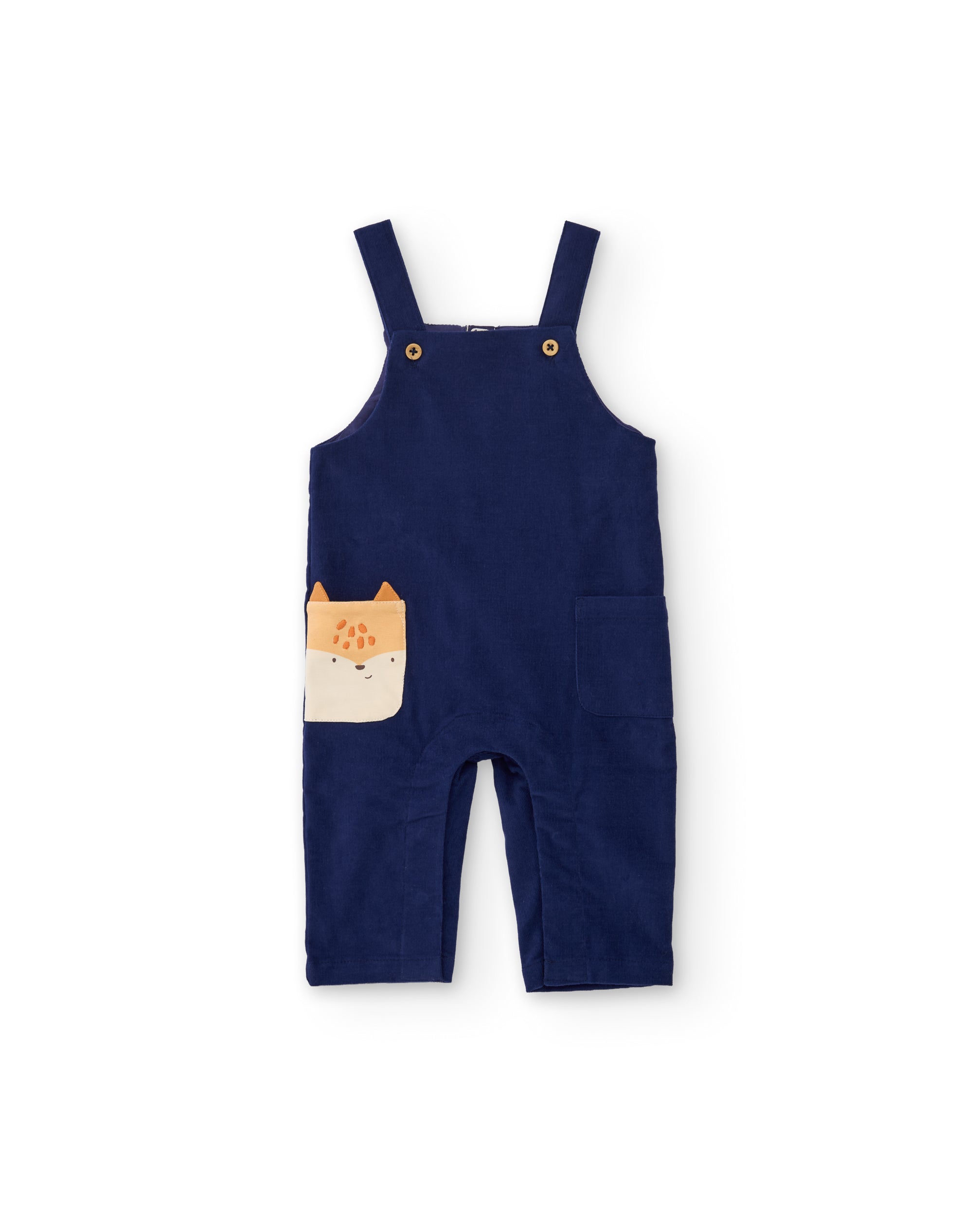 TucTuc Completi salopette neonato blu velluto volpe