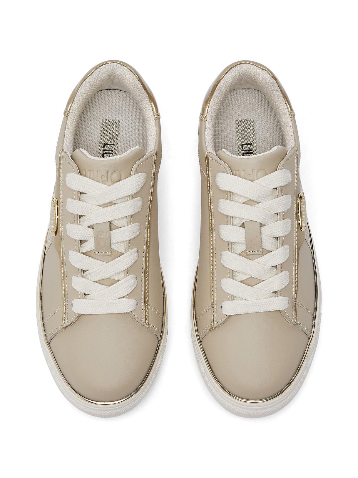 Liu Jo Scarpe Sneakers Pelle Beige 35 EU