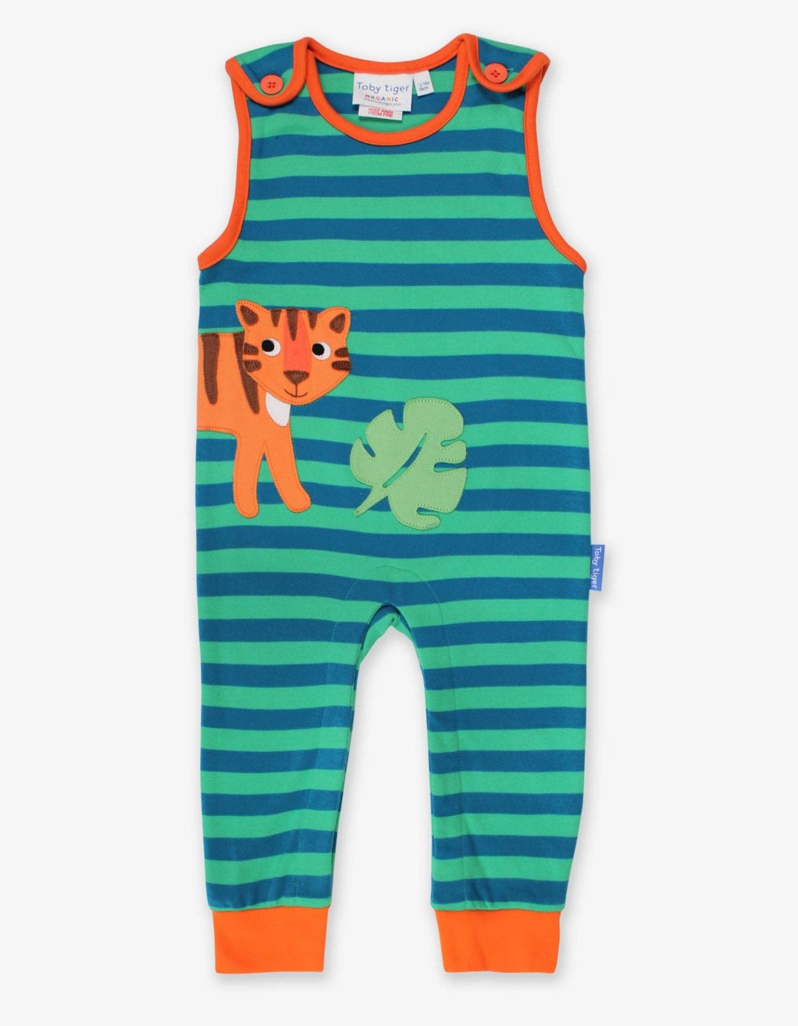 Toby Tiger Tigre tutina neonato cotone biologico smanicata