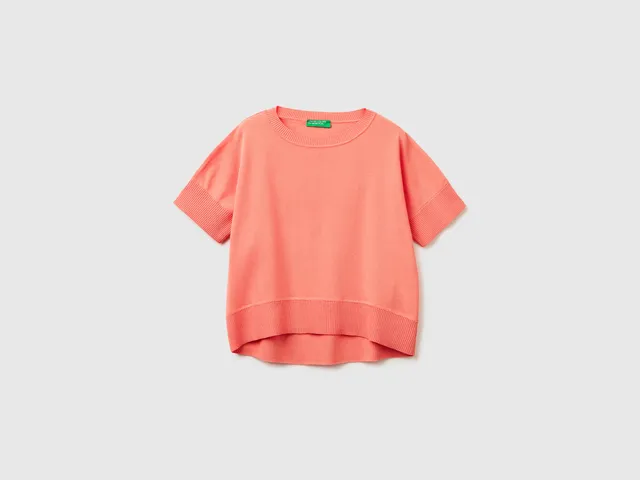 Benetton Maglione scollo barchetta premium cotone
