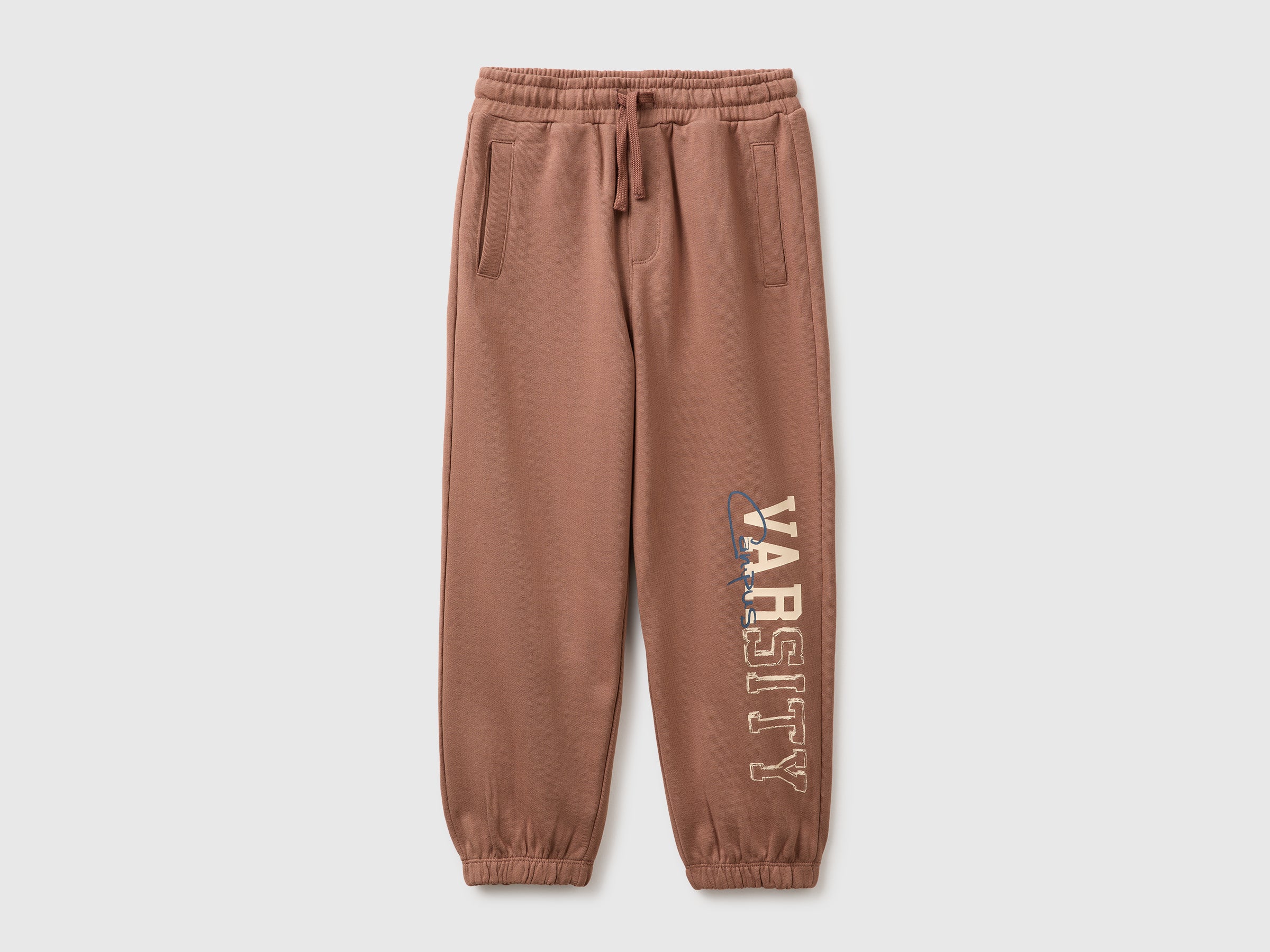 United Colors of Benetton Pantalone tuta pantalone felpa cotone stampa
