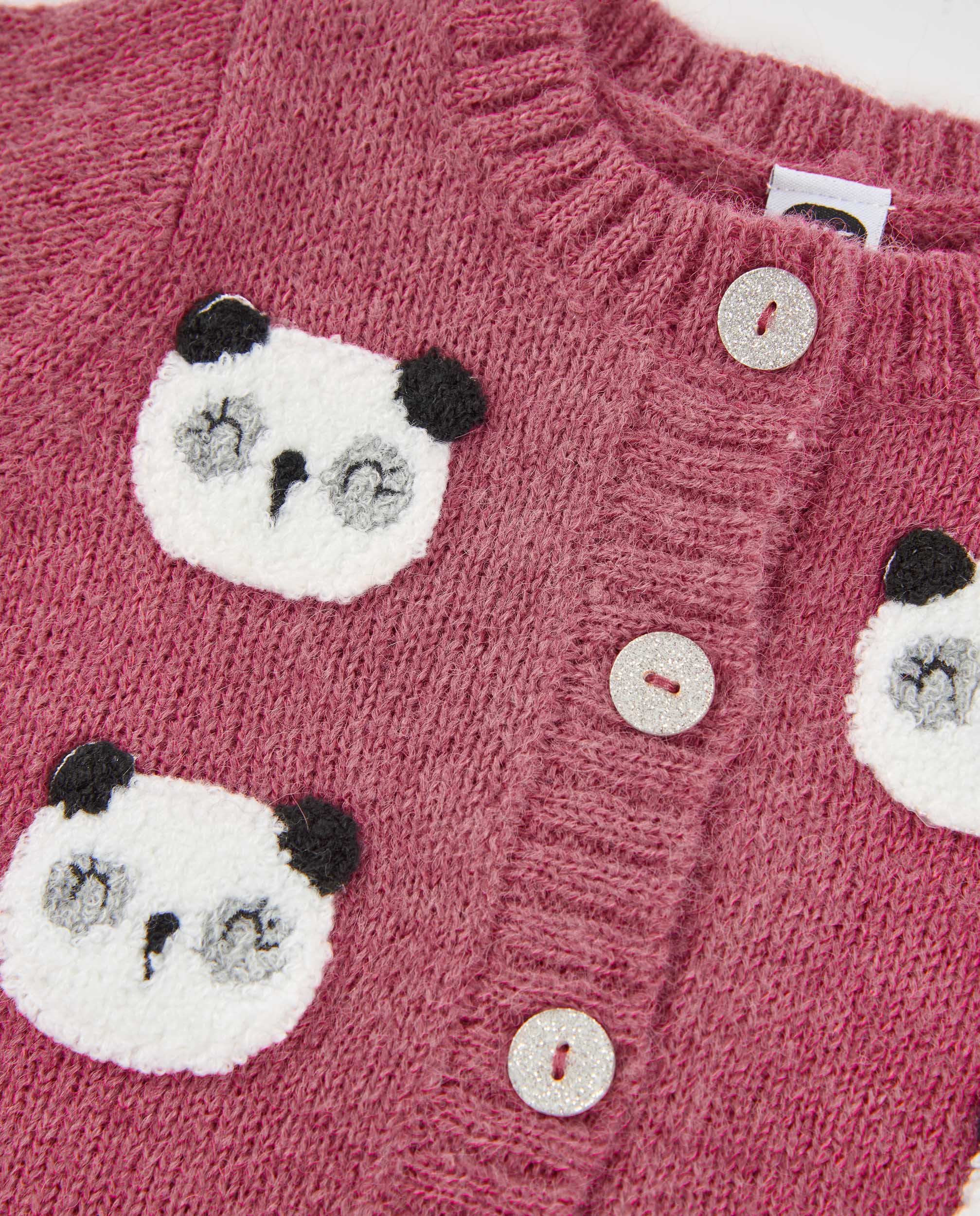 TucTuc Maglioni Giacca bambina viola panda 2 anni