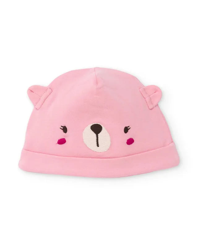 TucTuc Accessori cappellino neonato rosa cotone