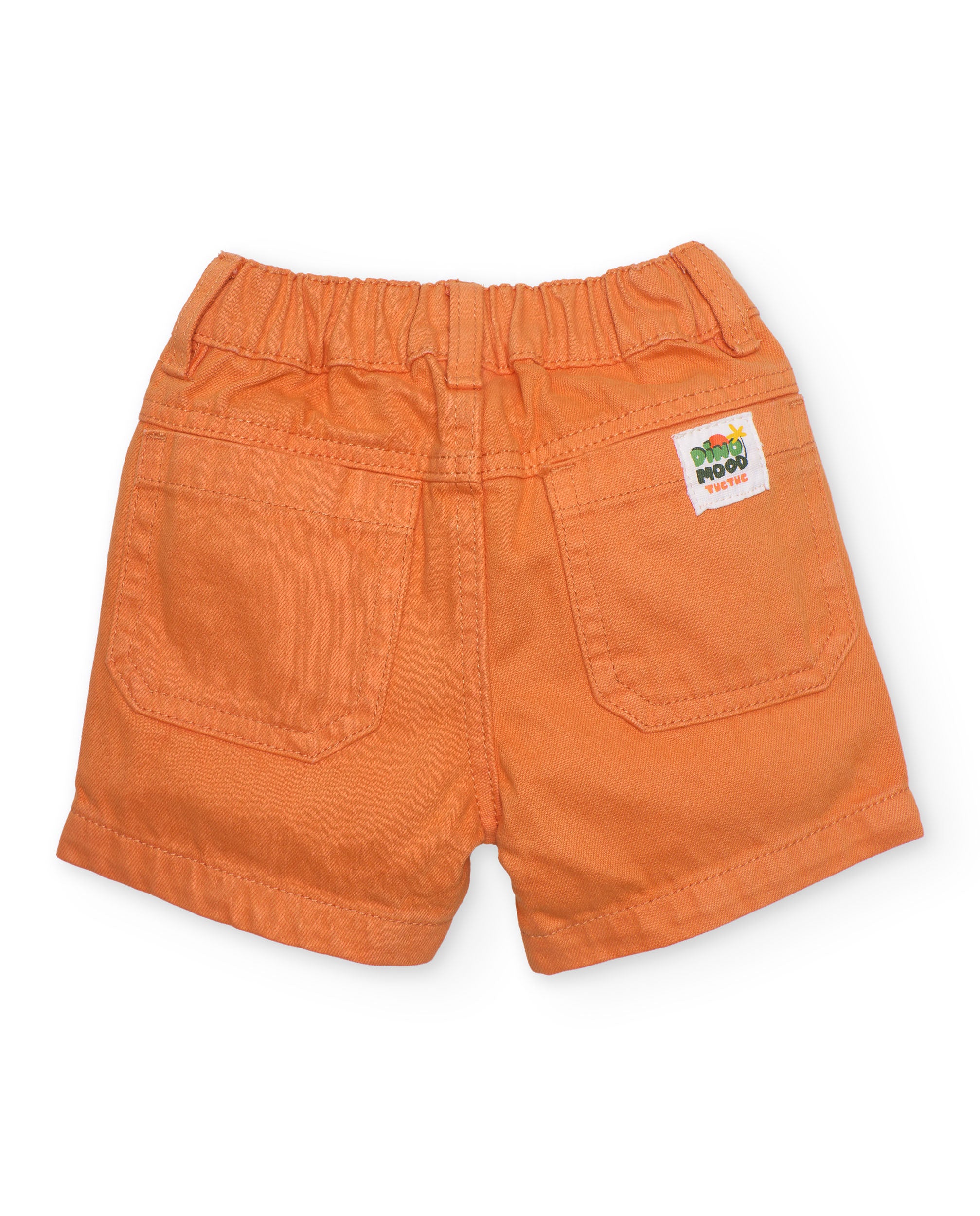 TucTuc Bermuda shorts bimbo arancione vita elastica