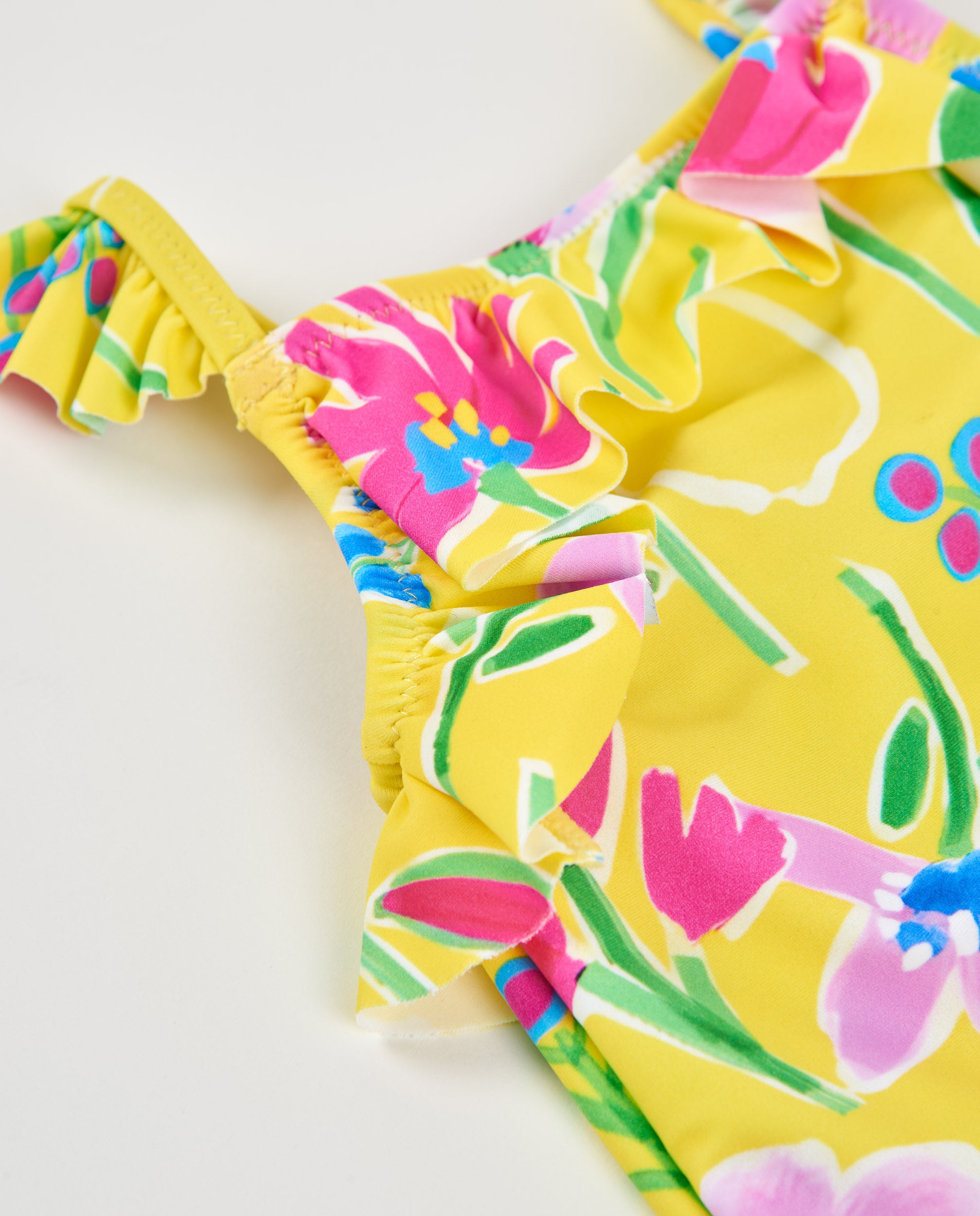 TucTuc Costumi Da Bagno Costume bambina giallo floreale
