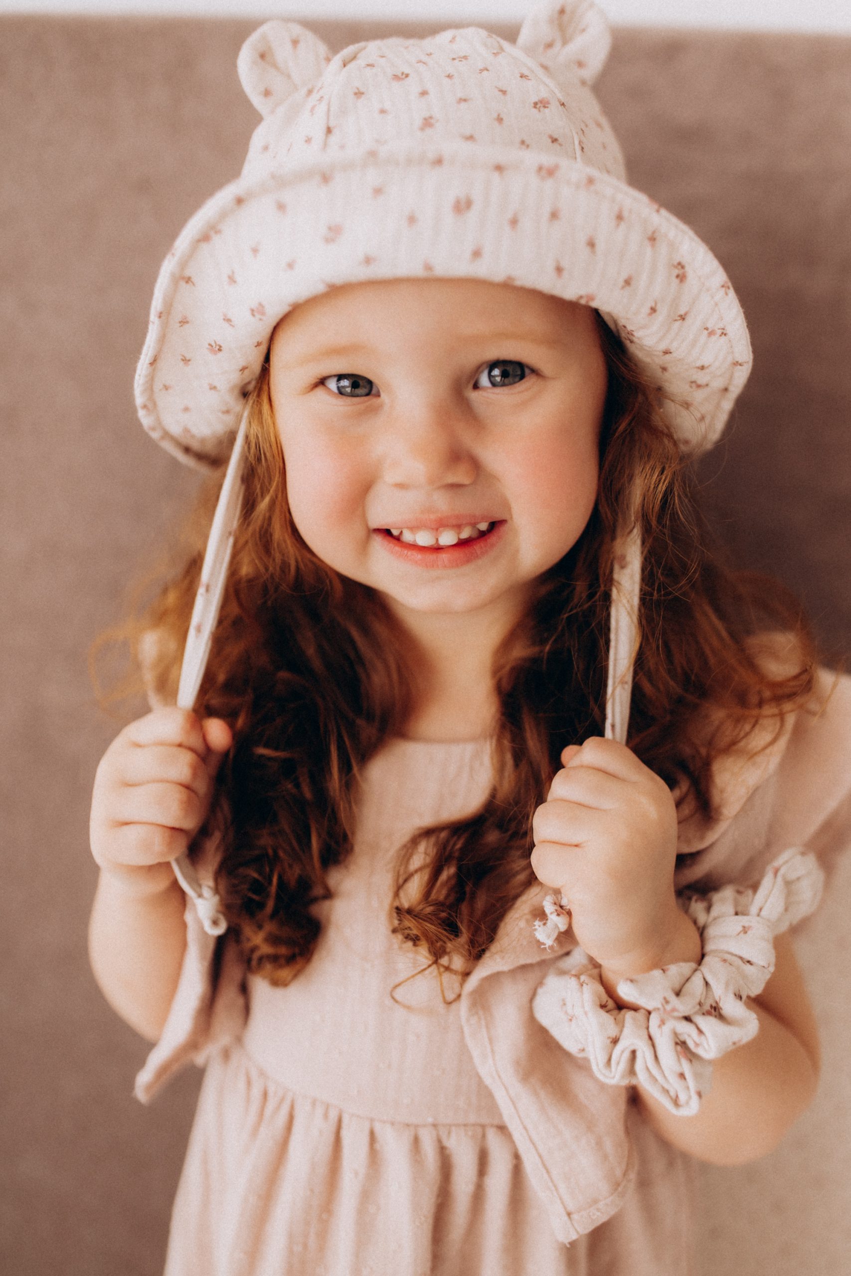 Woolly Organic Baby Hats Muslin Sun Hat Teddy SS26 sole