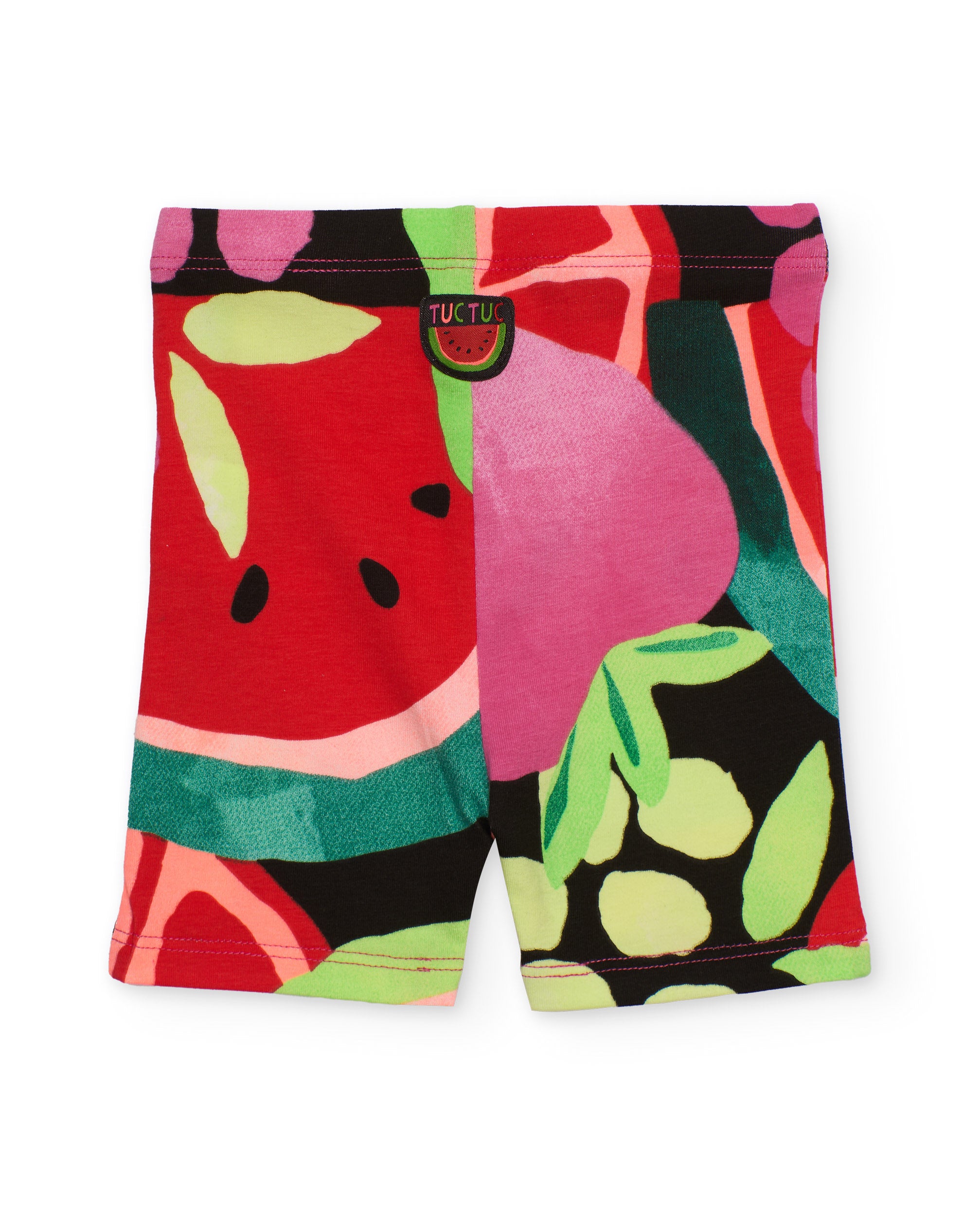 TucTuc Leggings bambina maglia multicolore stampa frutta